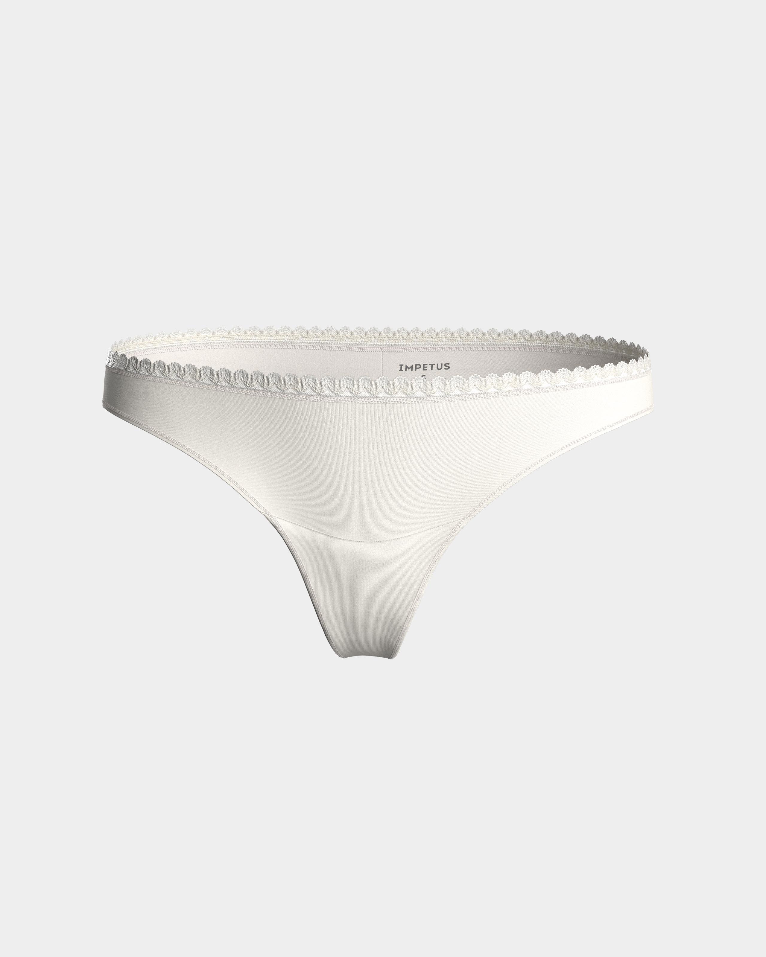 Tanga flujos diarios Ecocycle remplazan salvaslips - Impetus - Blanco Blanco-3