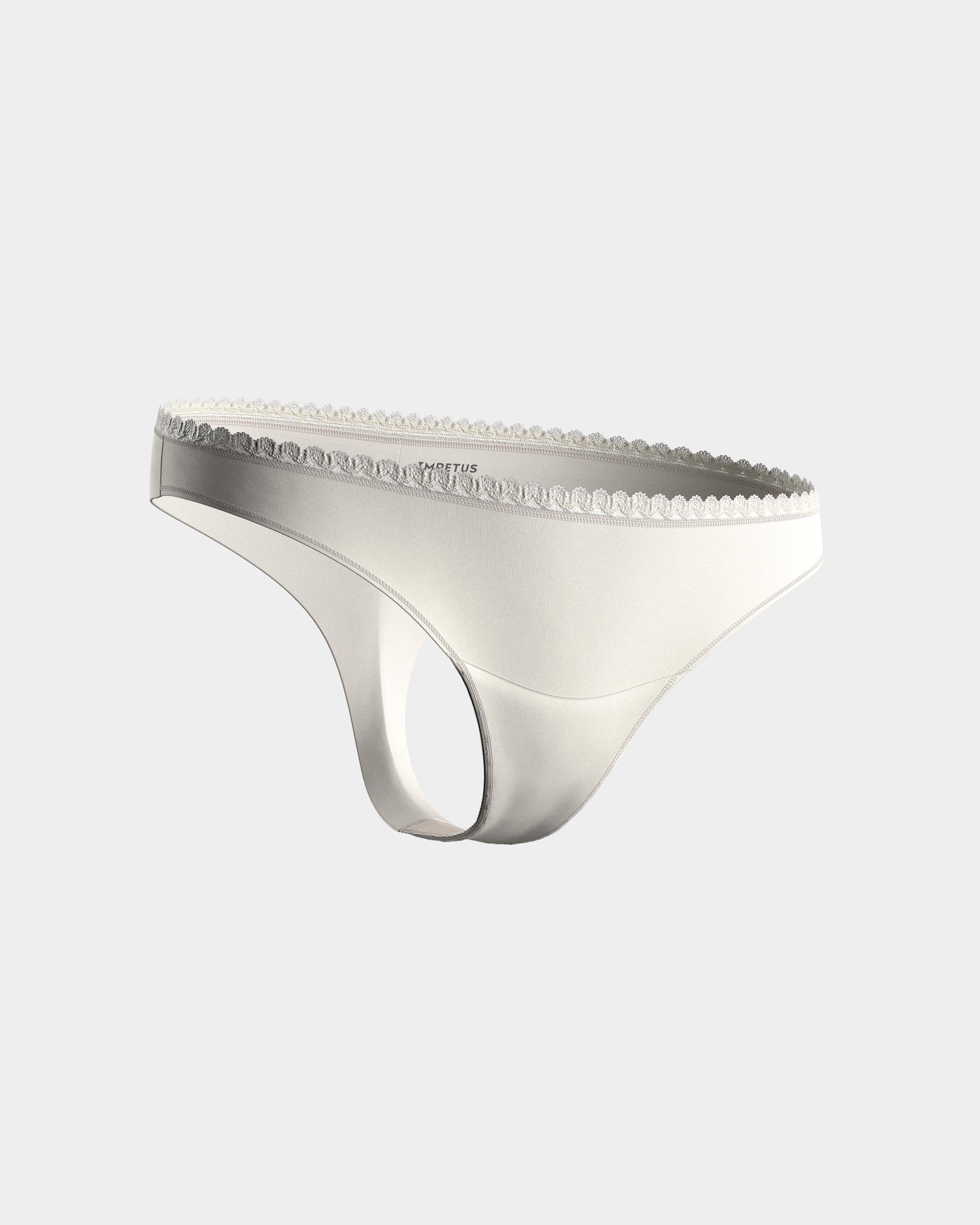 Tanga flujos diarios Ecocycle remplazan salvaslips - Impetus - Blanco Blanco-5