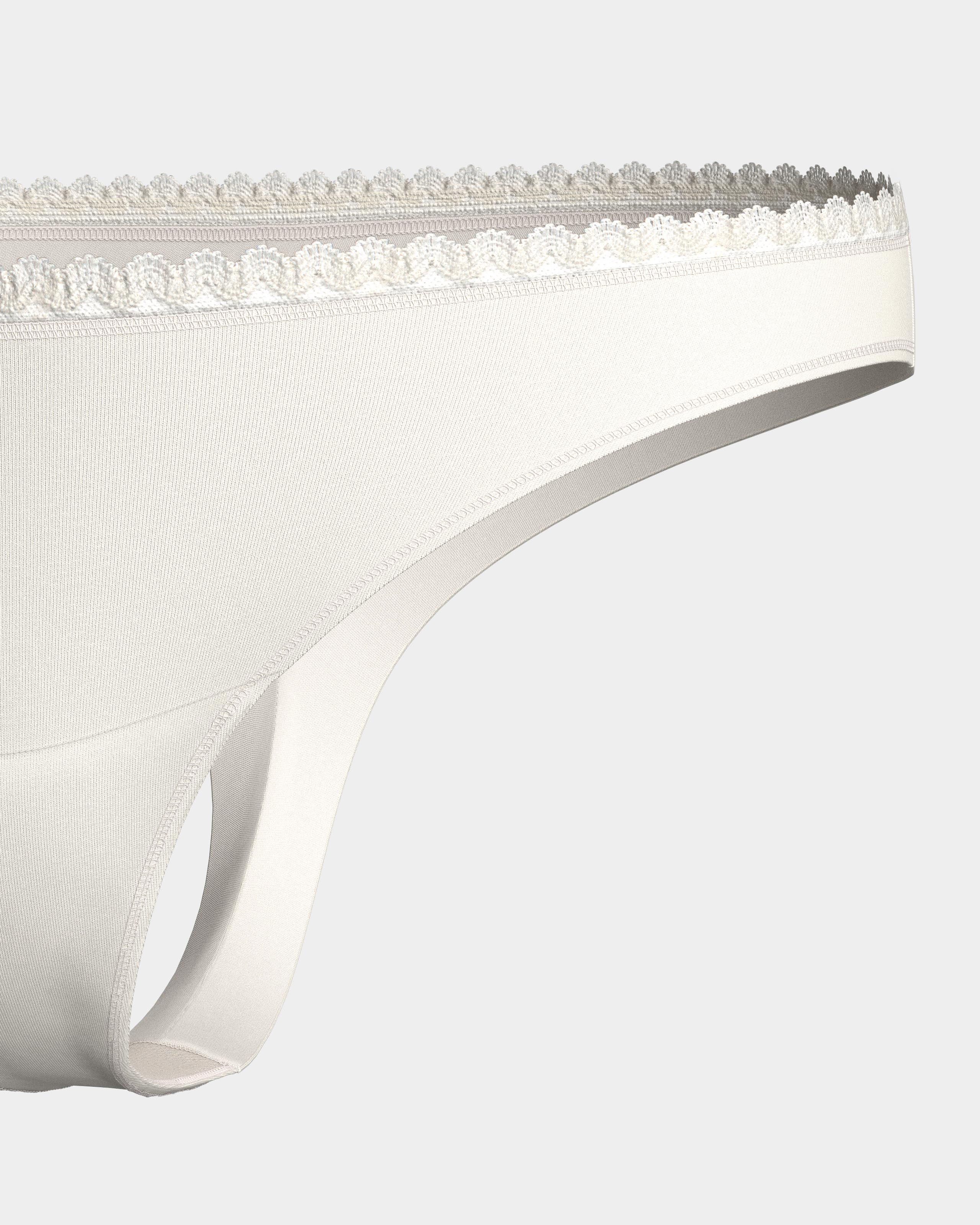 Tanga flujos diarios Ecocycle remplazan salvaslips - Impetus - Blanco Blanco-6