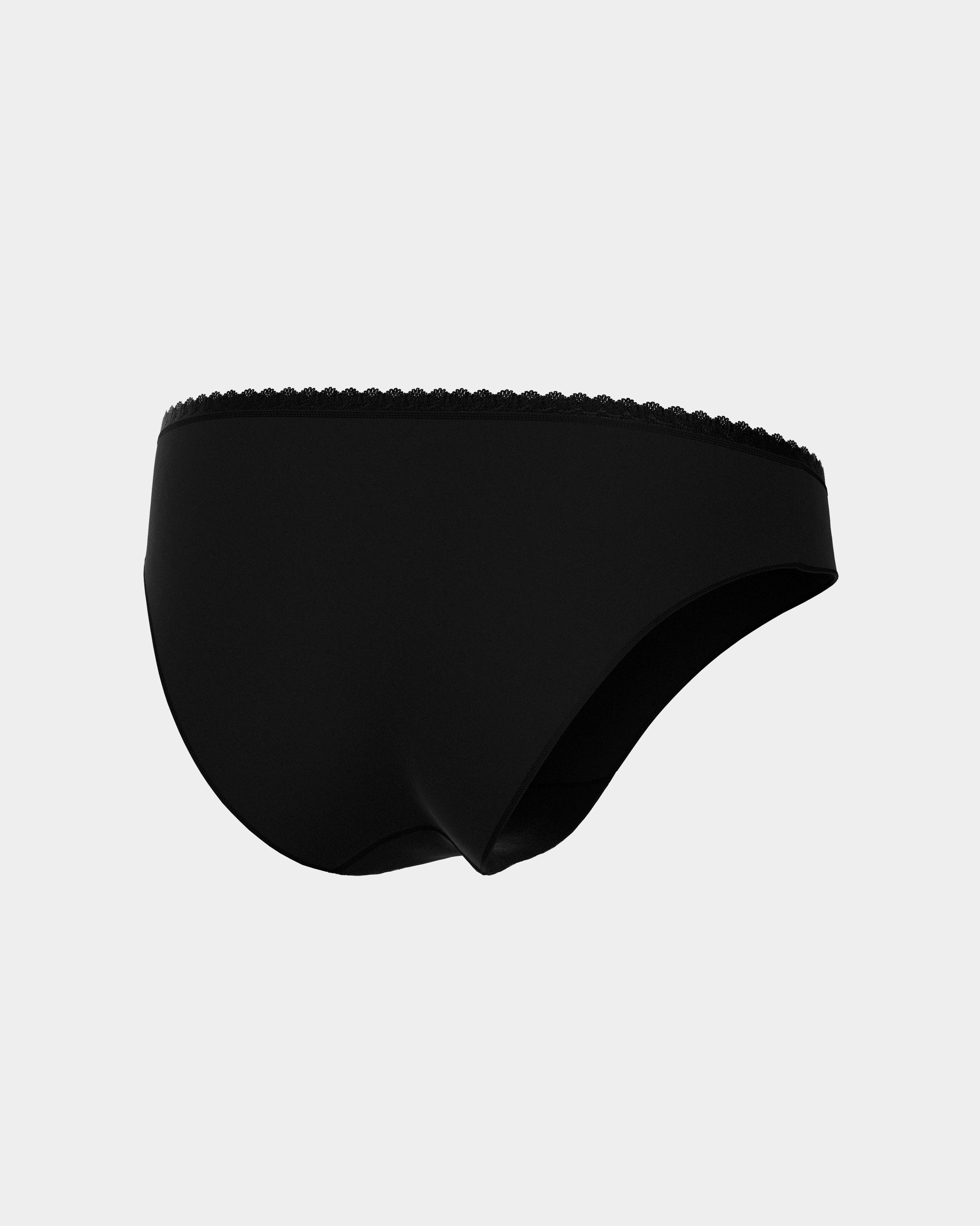 Braga clásica flujos diarios Ecocycle remplazan salvaslips - Impetus - Negro Negro-6