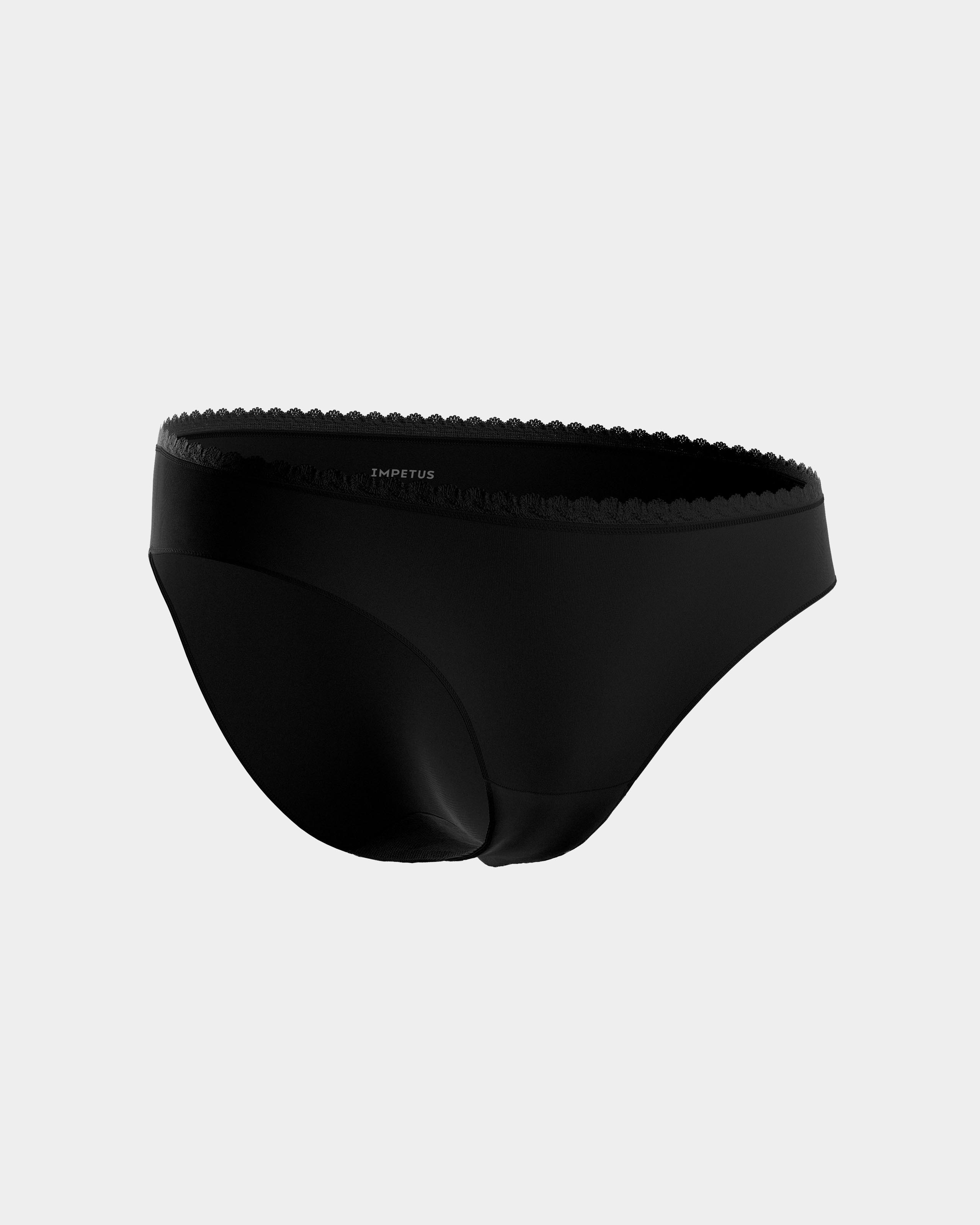 Braga clásica flujos diarios Ecocycle remplazan salvaslips - Impetus - Negro Negro-3