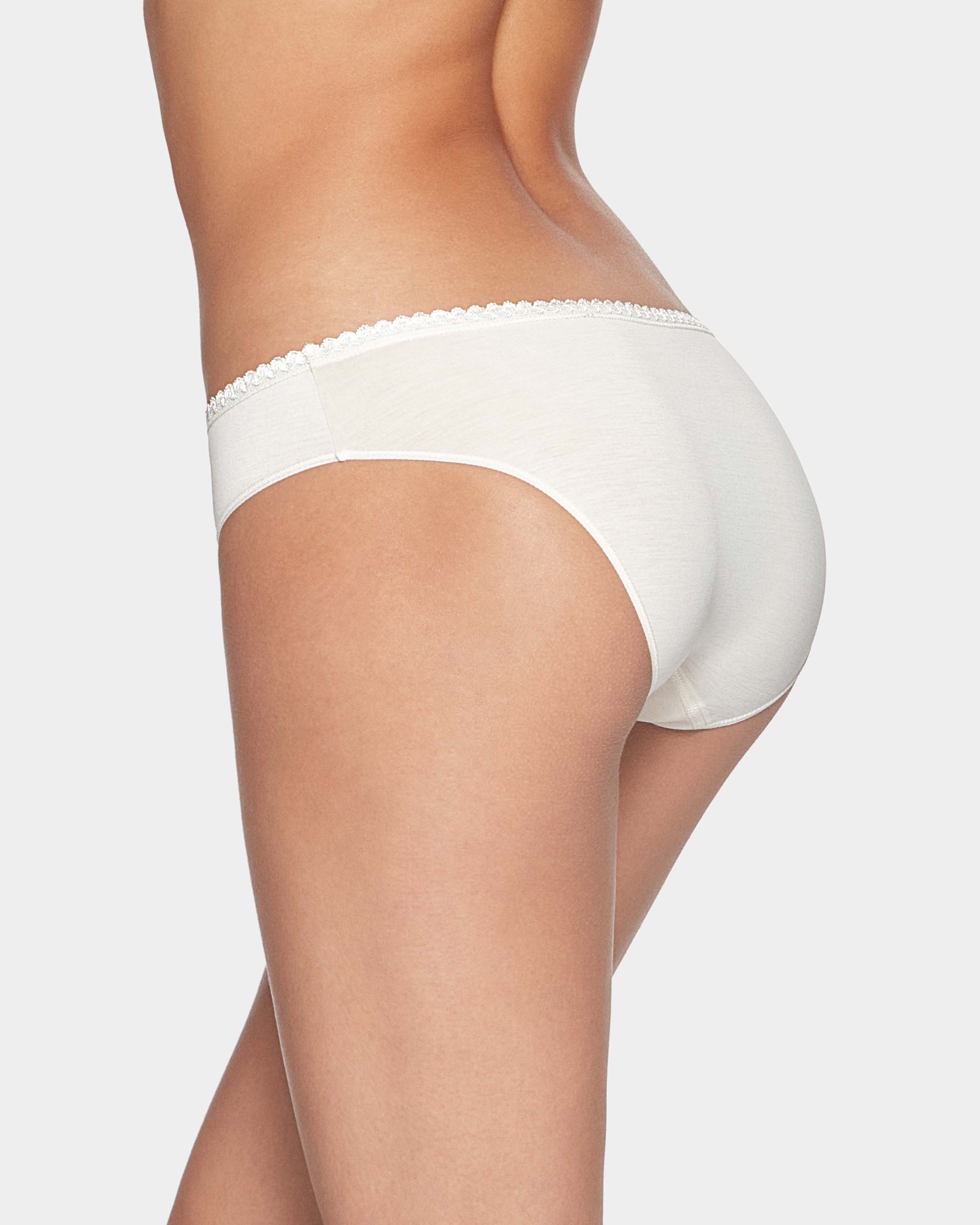 Braga clásica flujos diarios Ecocycle remplazan salvaslips - Impetus - Blanco Blanco-2