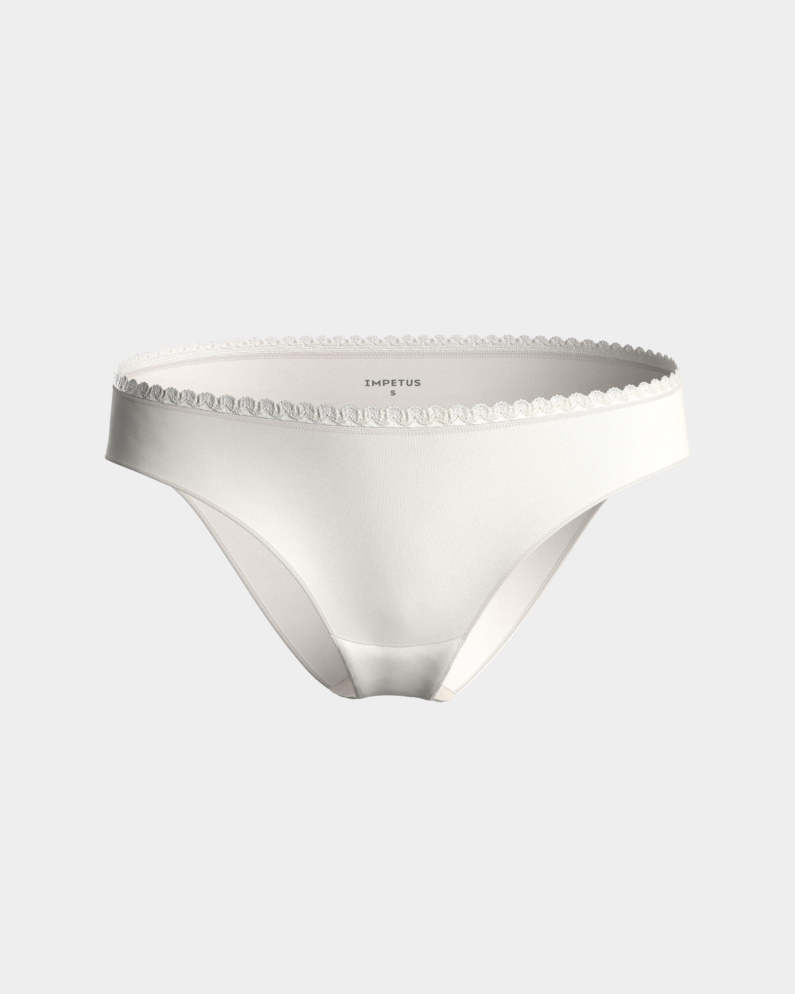 Braga clásica flujos diarios Ecocycle remplazan salvaslips - Impetus - Blanco Blanco-3