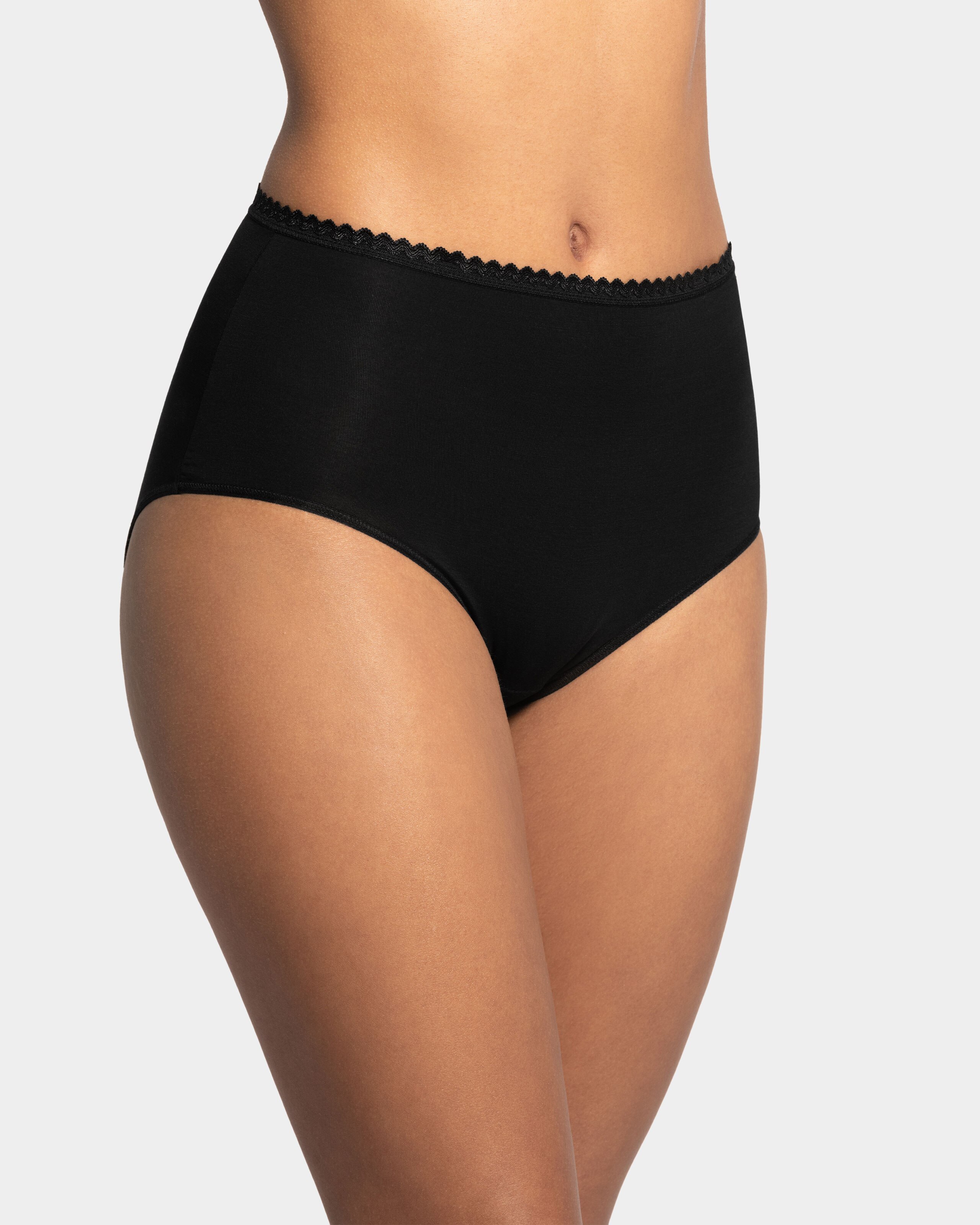 Braga alta flujos diarios Ecocycle remplazan salvaslips - Impetus - Negro Negro-1