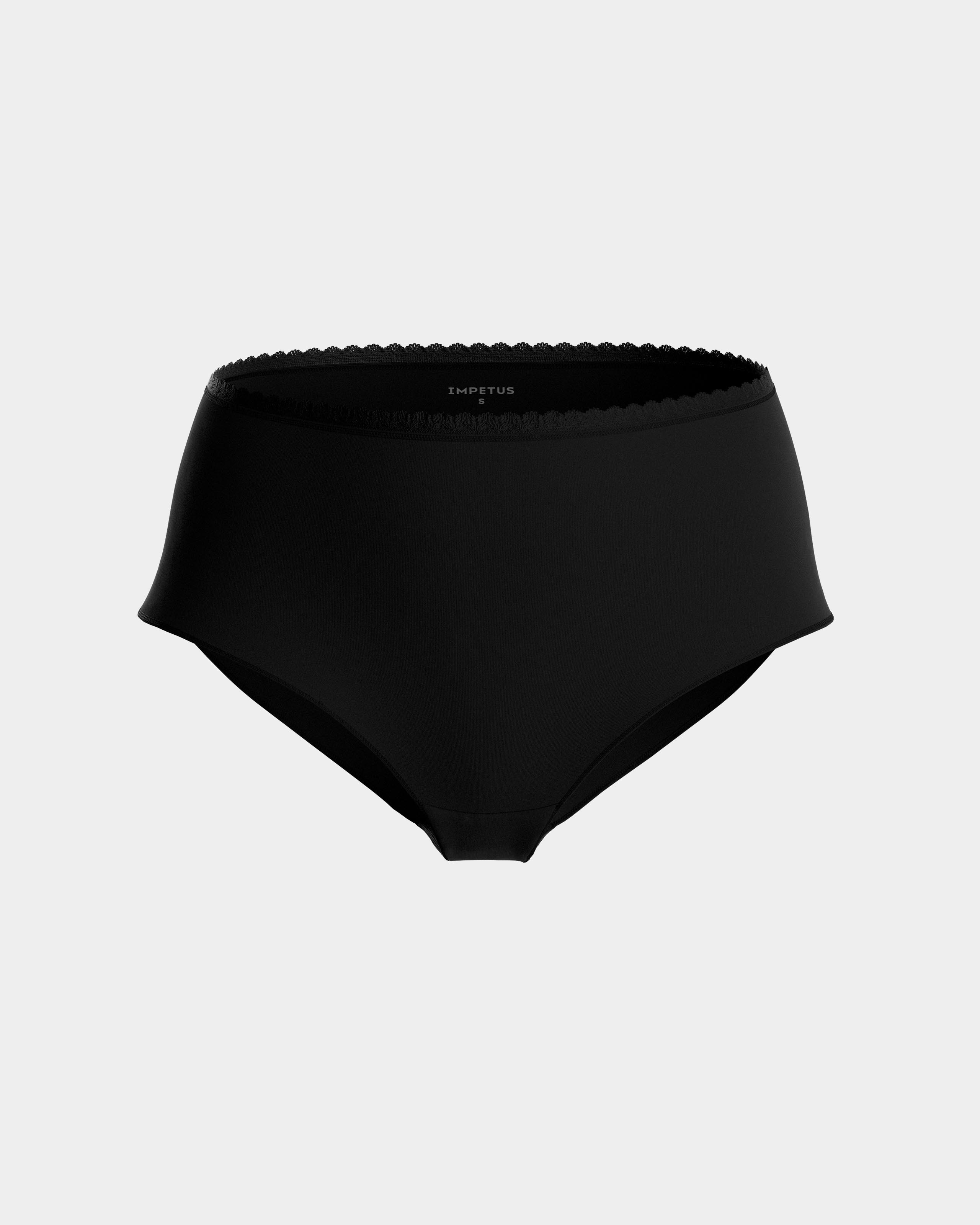 Braga alta flujos diarios Ecocycle remplazan salvaslips - Impetus - Negro Negro-4
