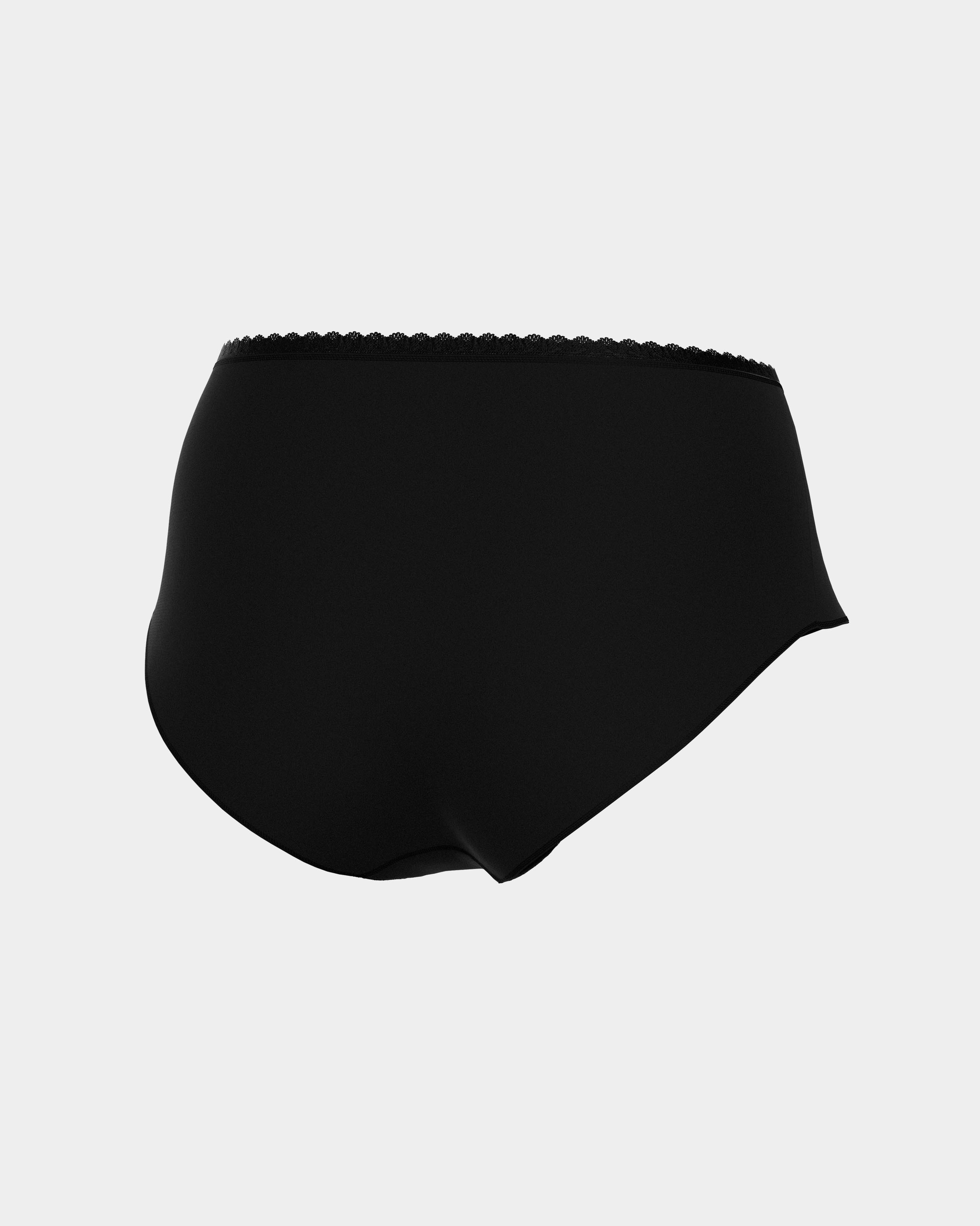 Braga alta flujos diarios Ecocycle remplazan salvaslips - Impetus - Negro Negro-3