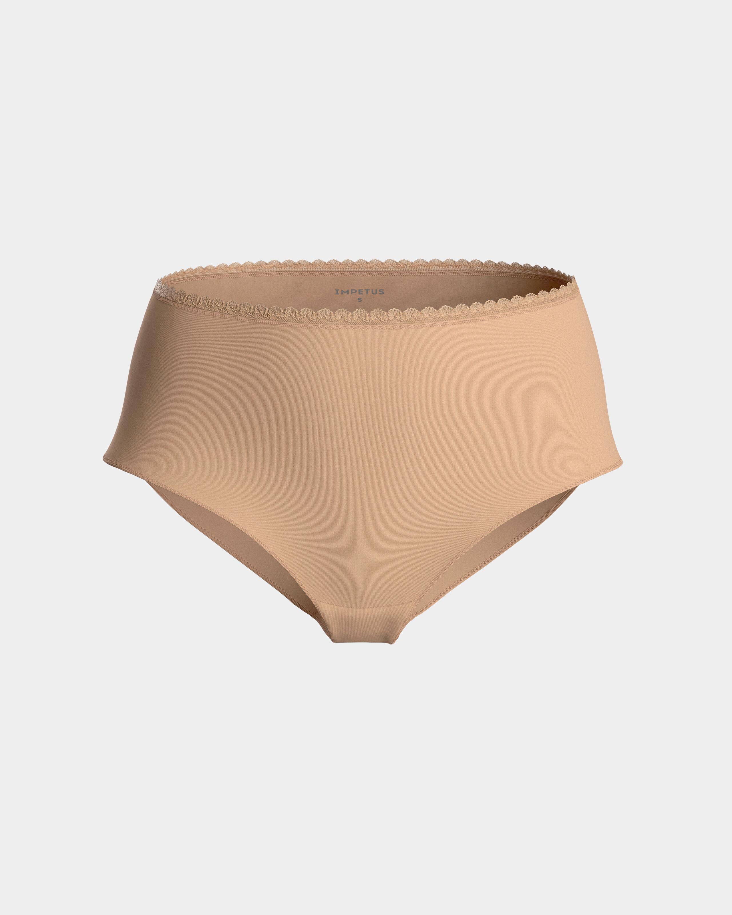 Braga alta flujos diarios Ecocycle remplazan salvaslips - Impetus - Beige Beige-3