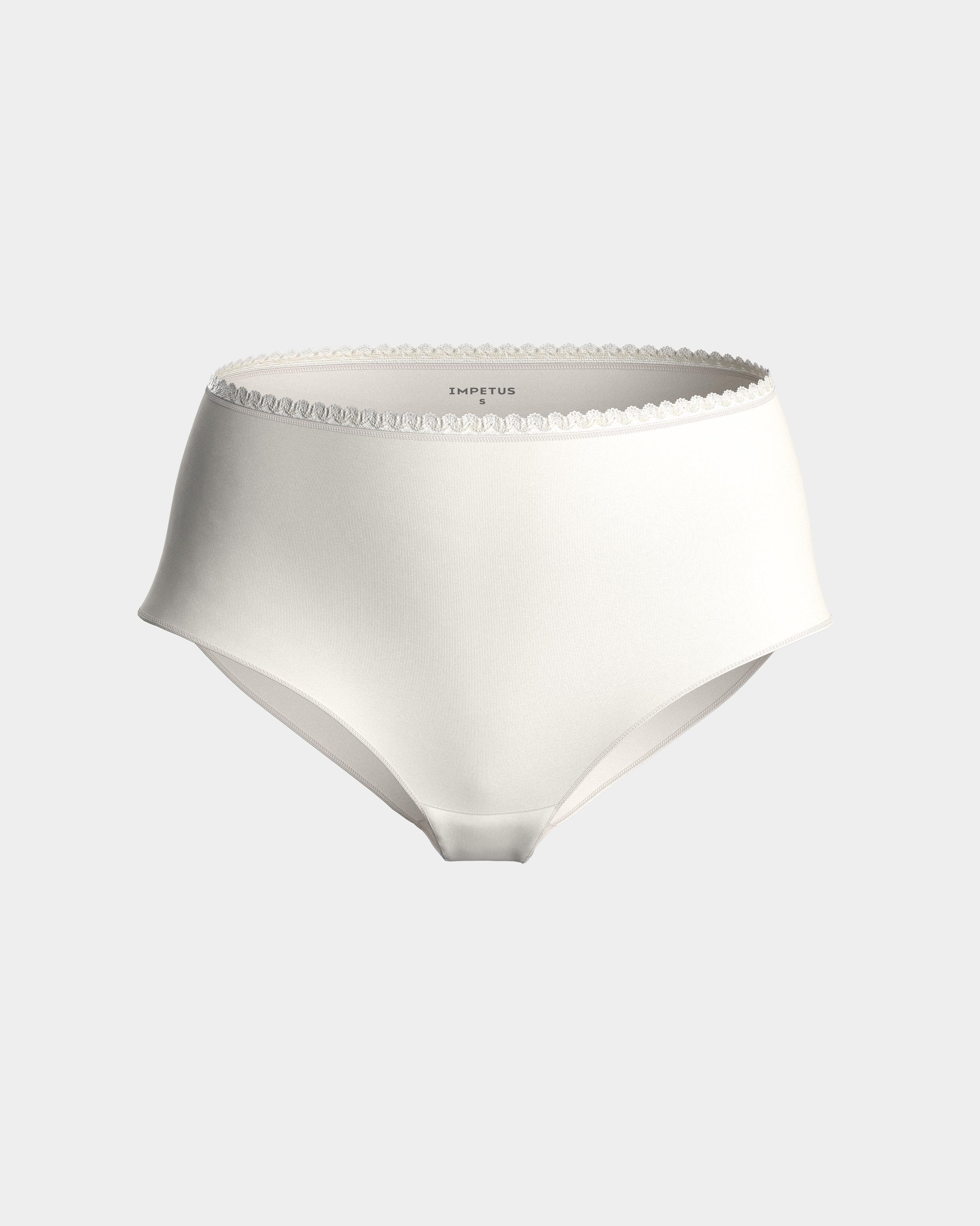 Braga alta flujos diarios Ecocycle remplazan salvaslips - Impetus - Blanco Blanco-3