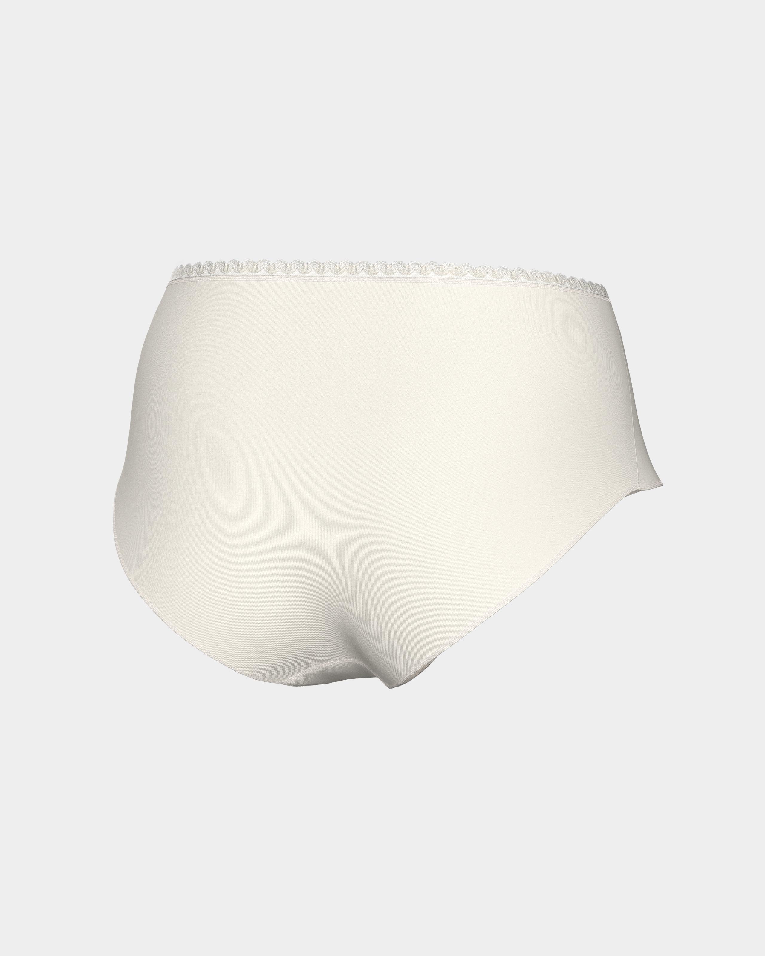 Braga alta flujos diarios Ecocycle remplazan salvaslips - Impetus - Blanco Blanco-4