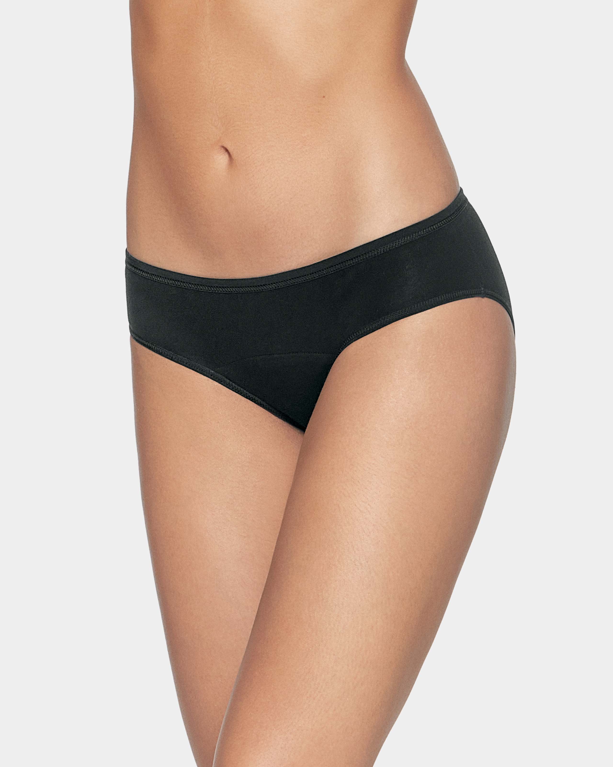 Braga menstrual sostenible de absorción alta Ecocycle - Impetus - Negro Negro-1