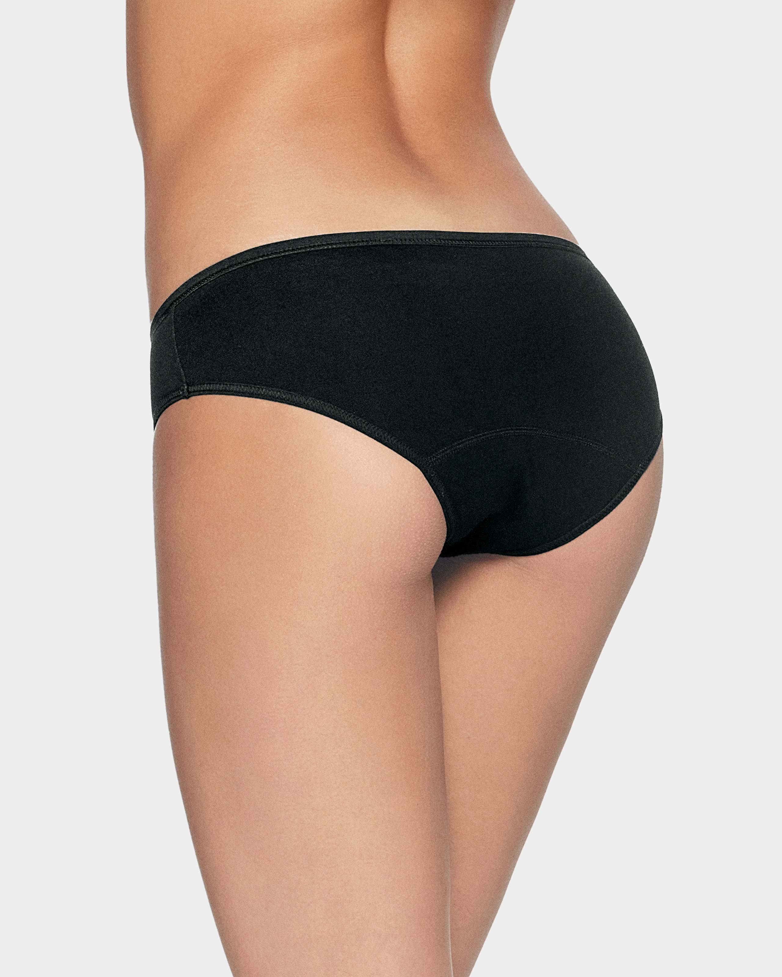 Braga menstrual sostenible de absorción alta Ecocycle - Impetus - Negro Negro-2