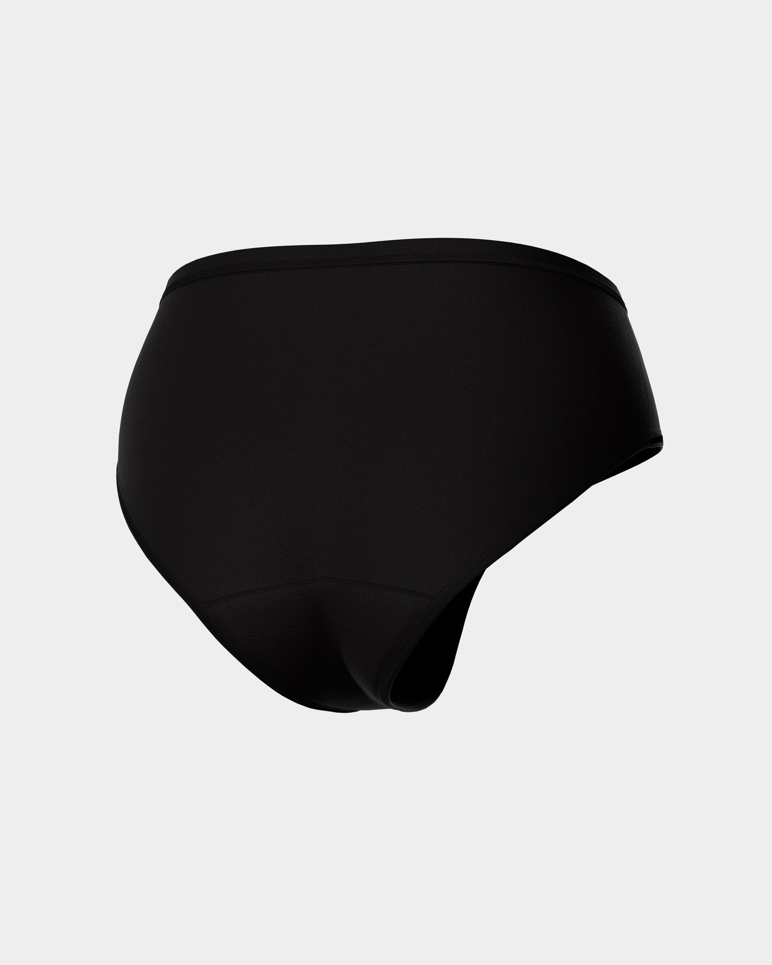 Braga alta menstrual sostenible de absorción alta Ecocycle - Impetus - Negro Negro-4