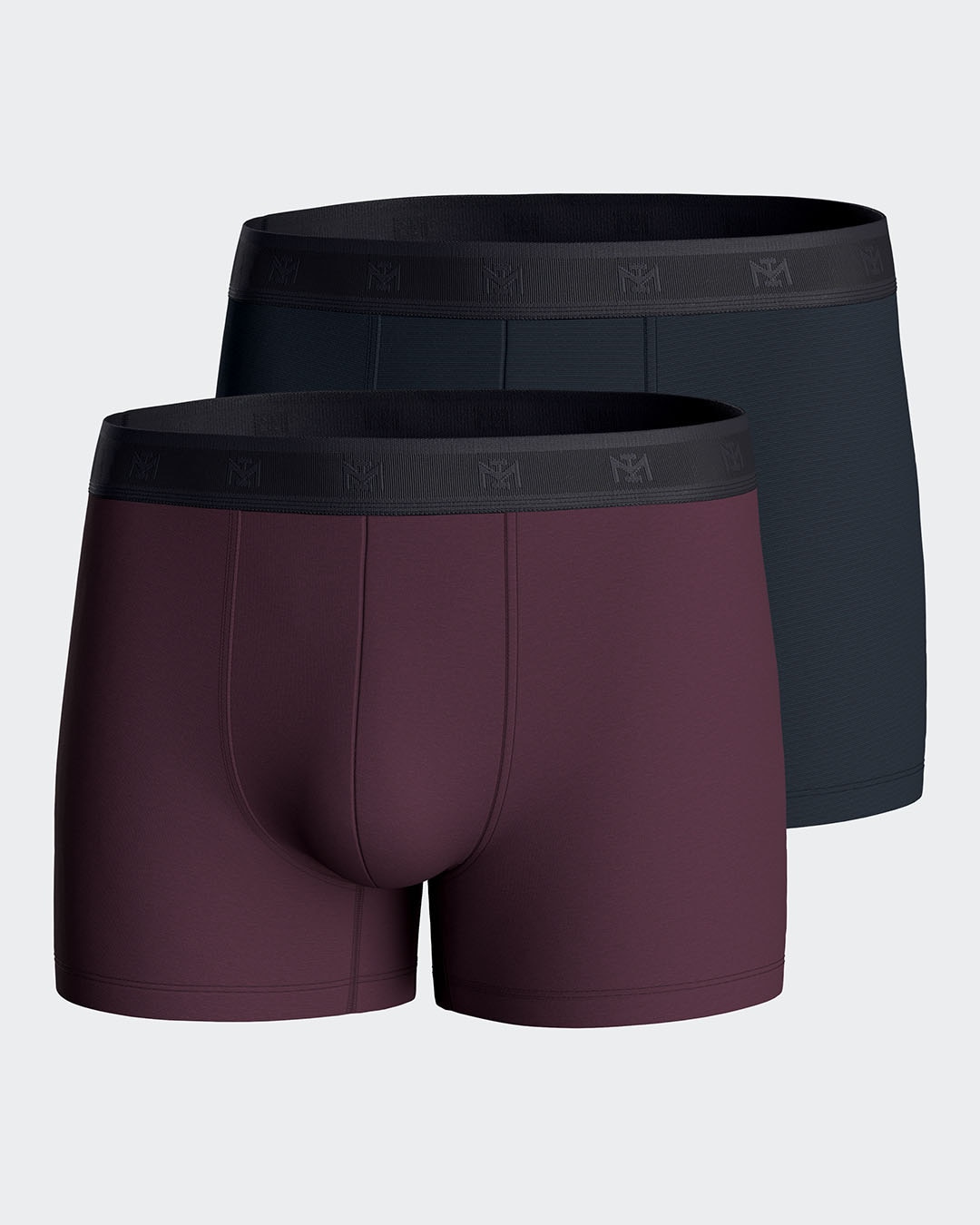 Pack de dos bóxers de punto de hombre en varios colores - Impetus - Burdeos Burdeos-5