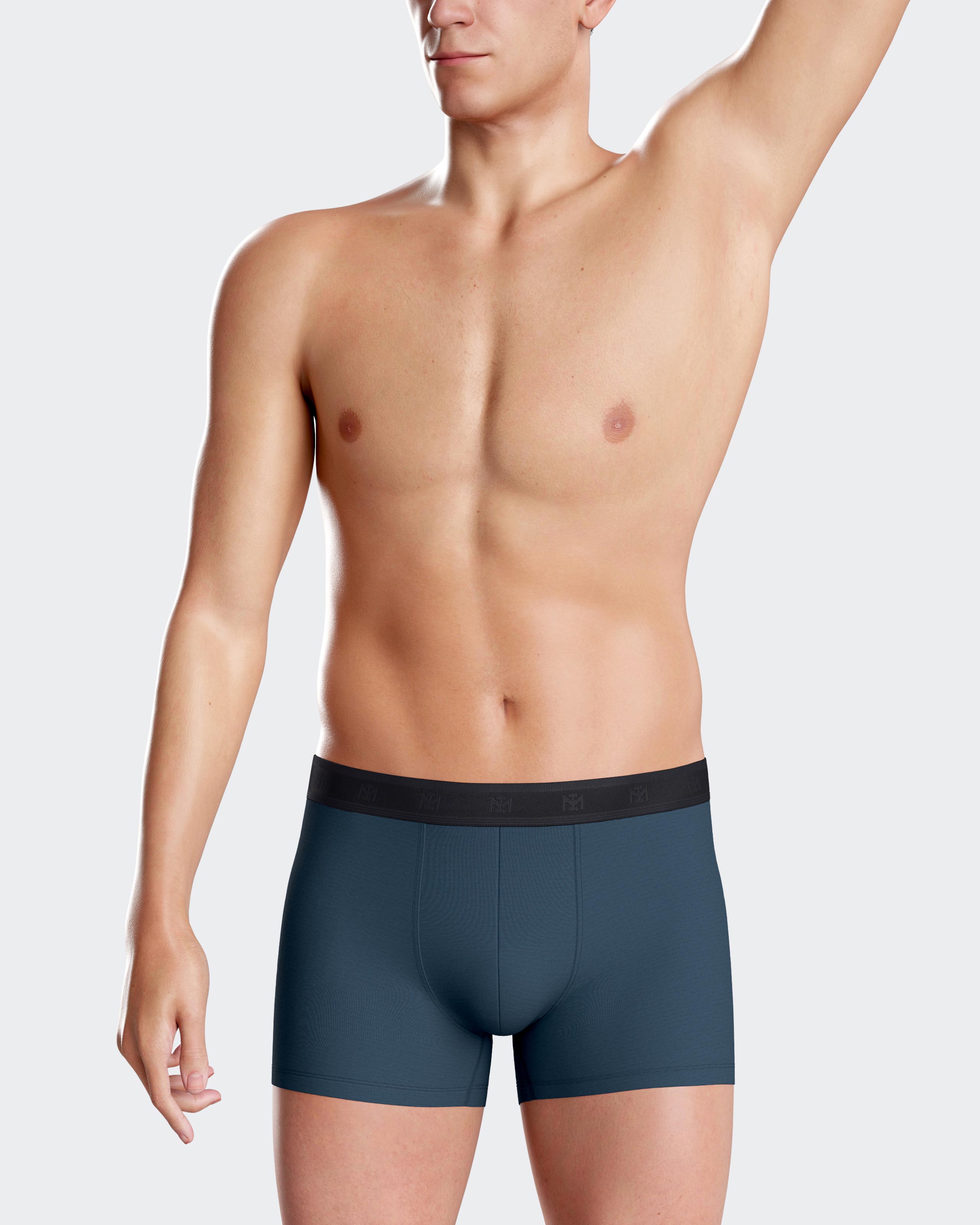 Pack de dos bóxers de punto de hombre en varios colores - Impetus - Azul oscuro Azul oscuro-1