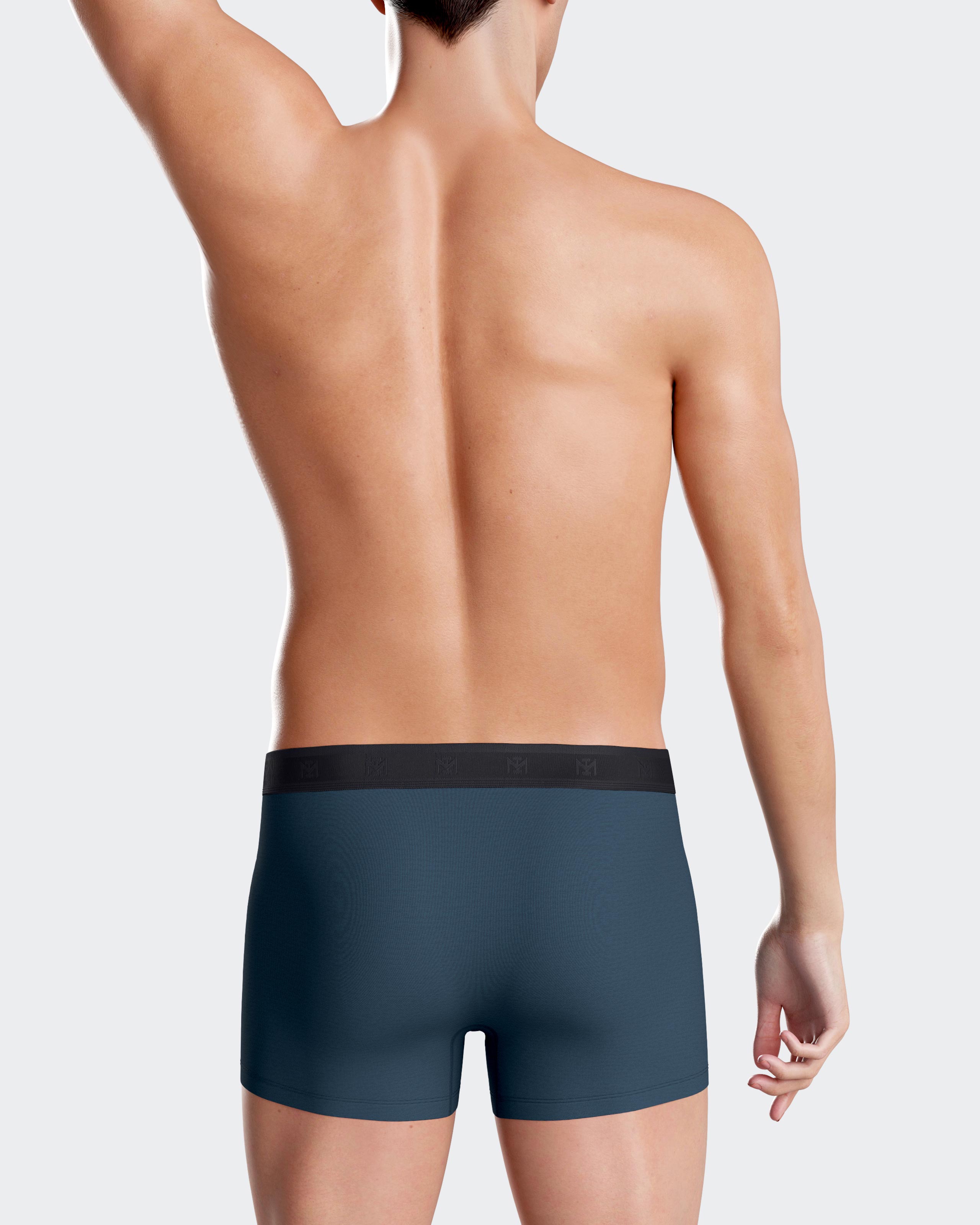Pack de dos bóxers de punto de hombre en varios colores - Impetus - Azul oscuro Azul oscuro-2