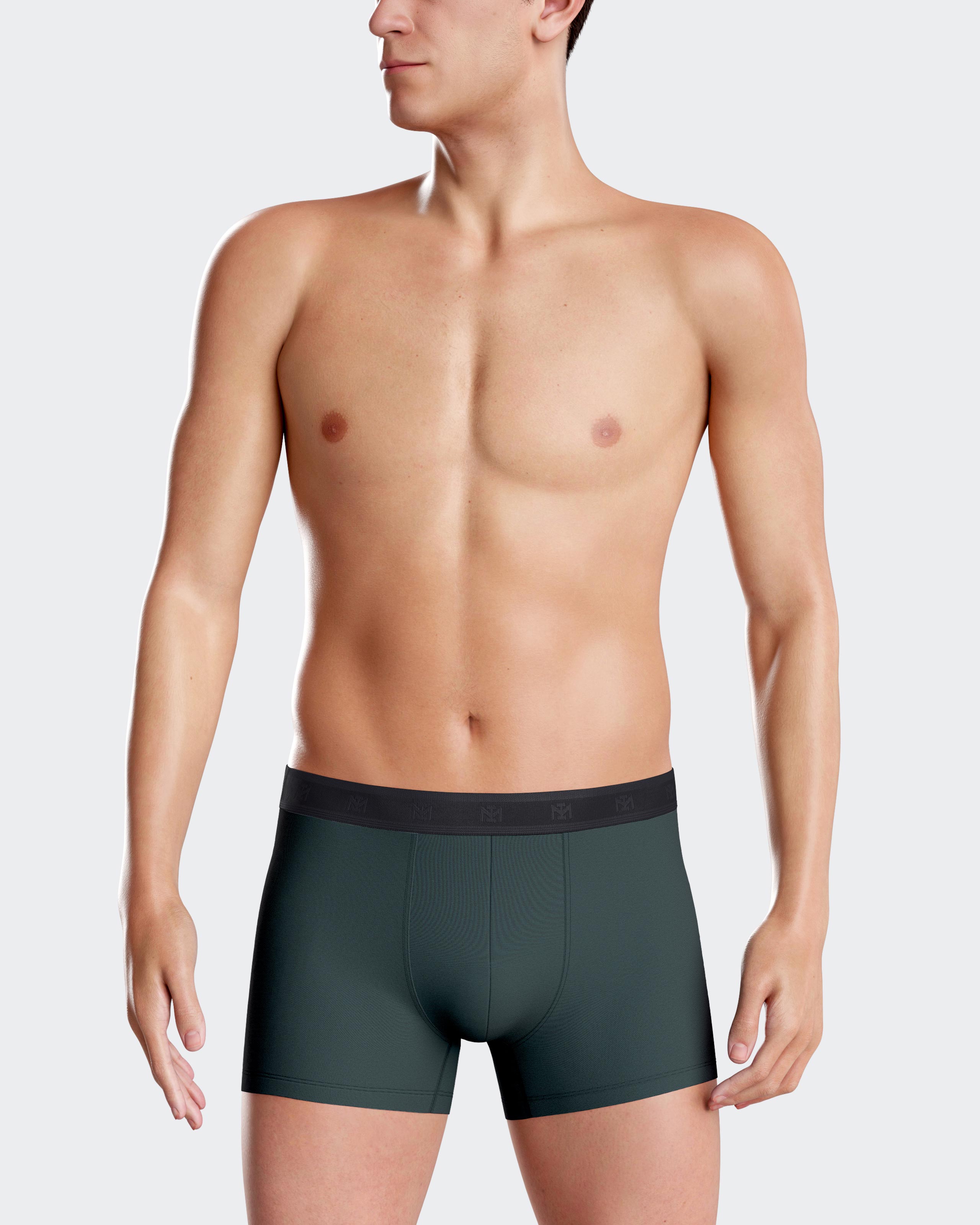 Pack de dos bóxers de punto de hombre en varios colores - Impetus - Verde oscuro Verde oscuro-1