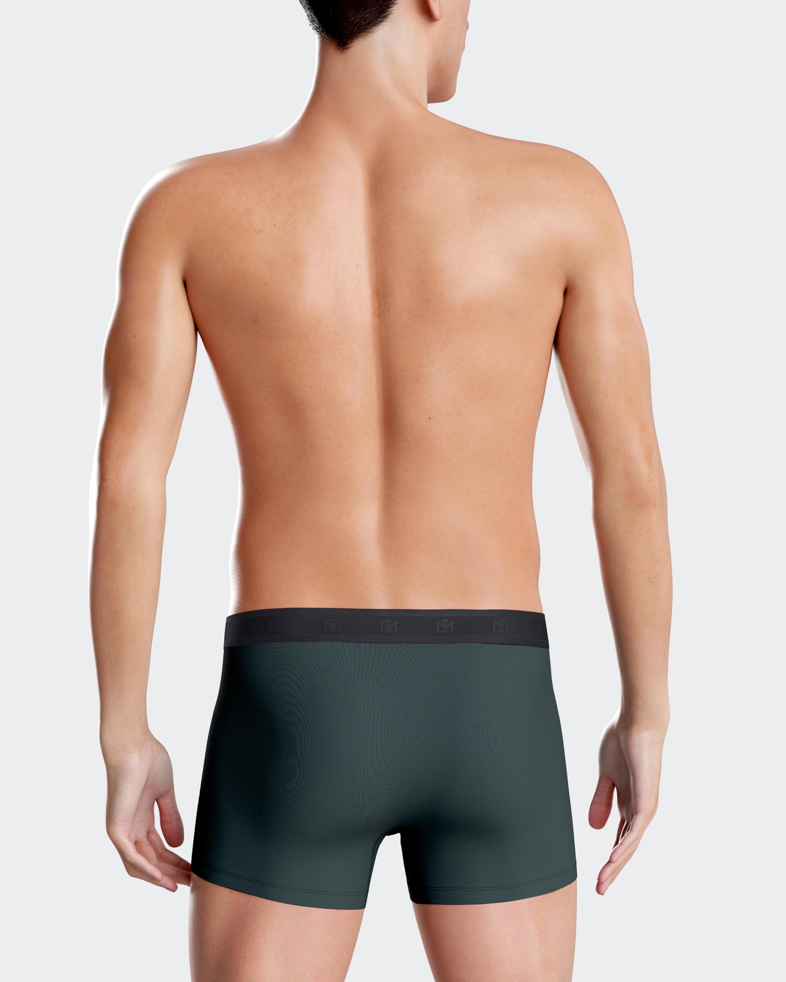 Pack de dos bóxers de punto de hombre en varios colores - Impetus - Verde oscuro Verde oscuro-2