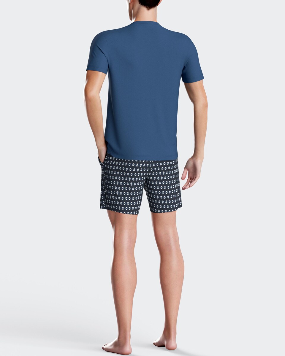 Pijama corto de hombre de punto en azules · Impetus · El Corte Inglés