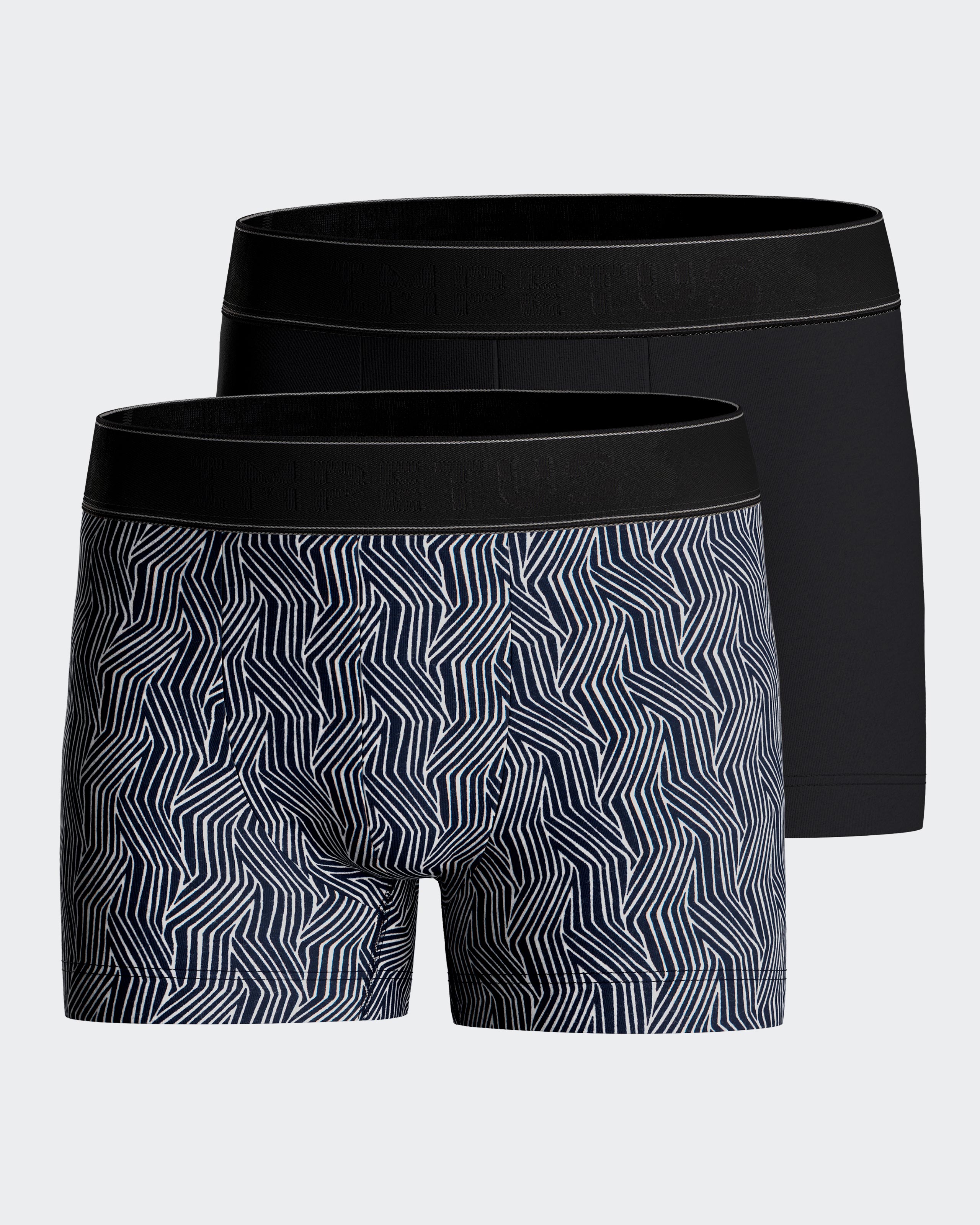 Imagen 0 de Pack 2 boxers de niño en algodón Azul marino