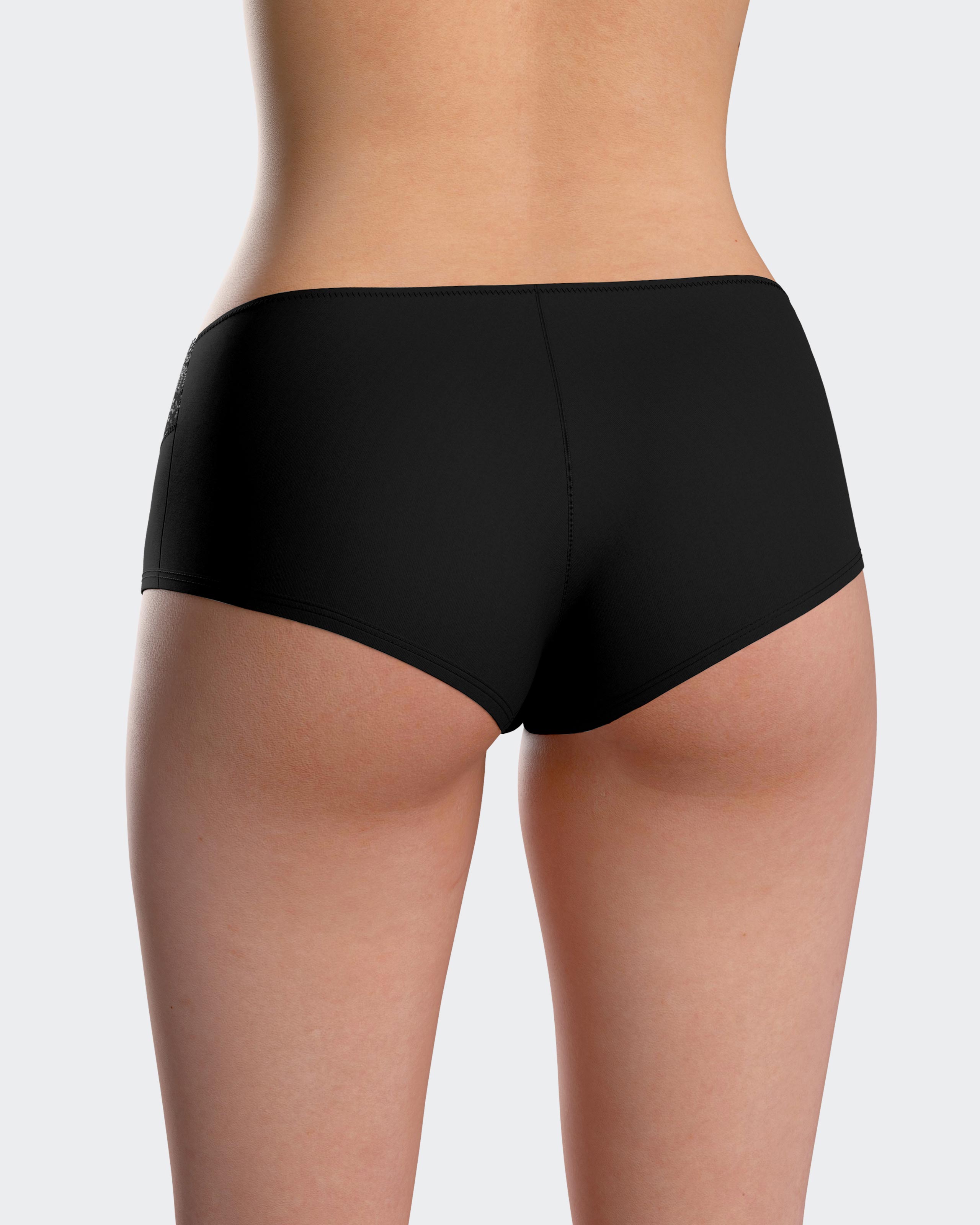Culotte hipster con encaje - Impetus - Negro Negro-2