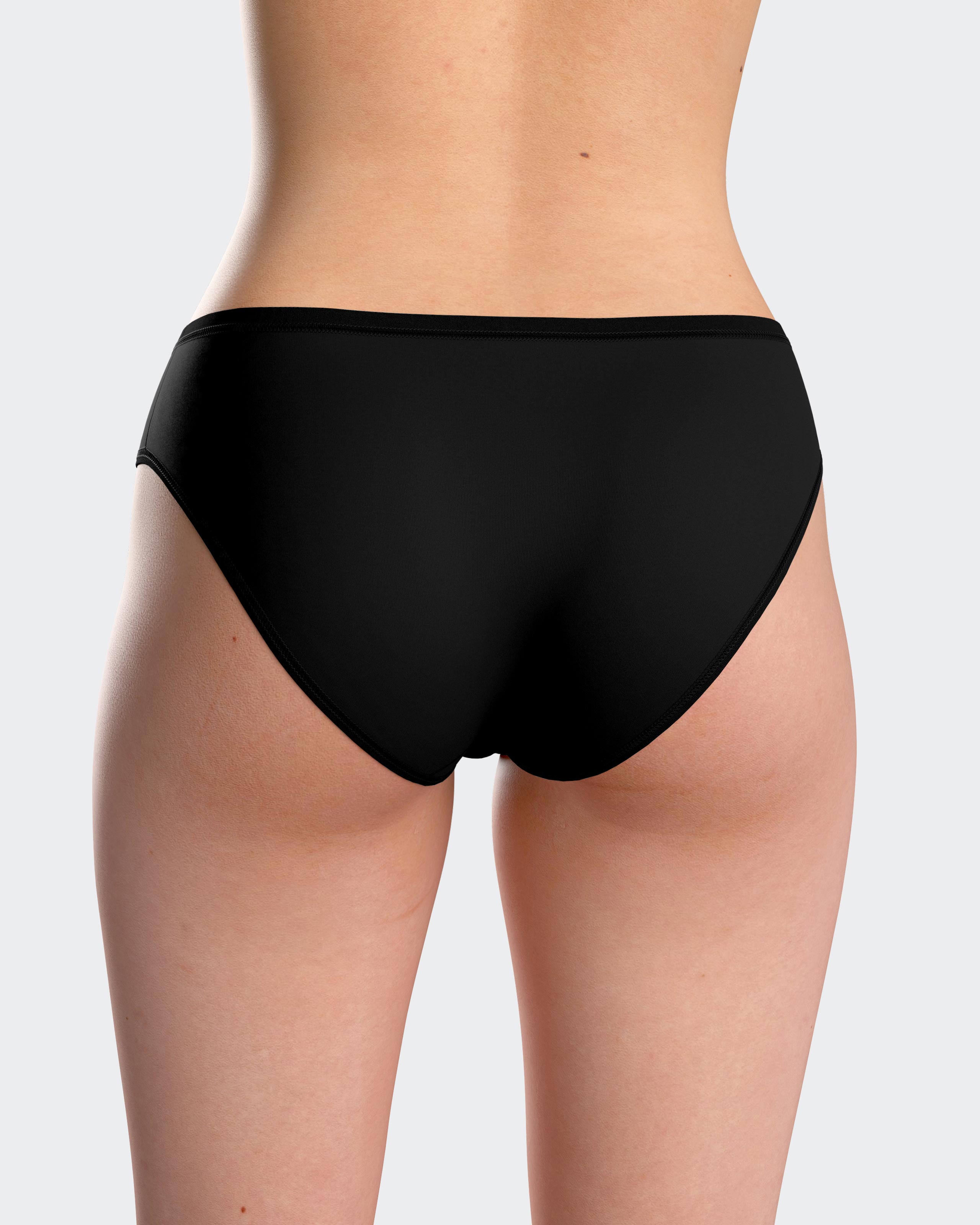 Braga clásica flujos diários reemplazan salvaslips - Impetus - Negro Negro-2
