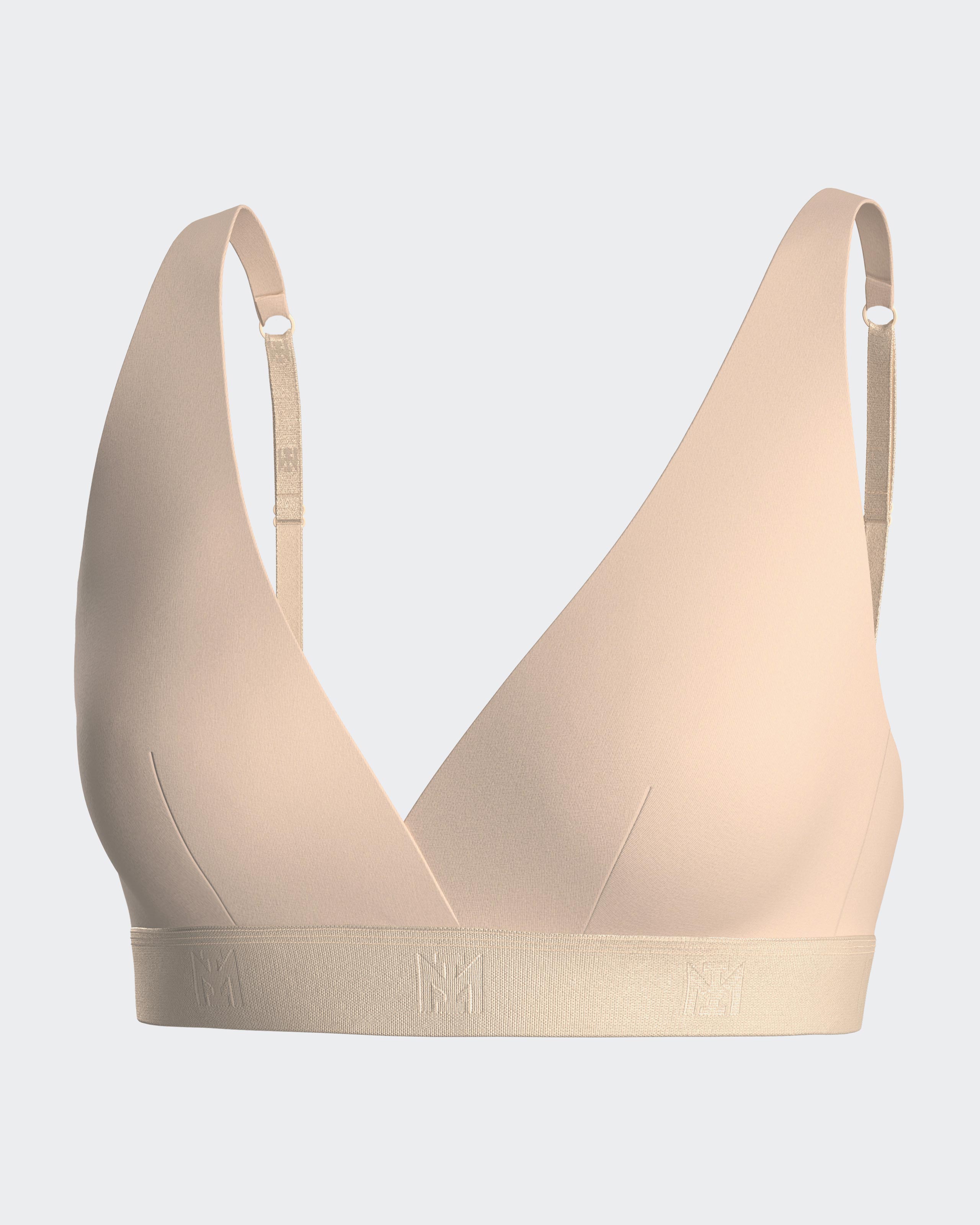 Sujetador sin aros triangular en suave lyocell - Impetus - Beige Beige-3
