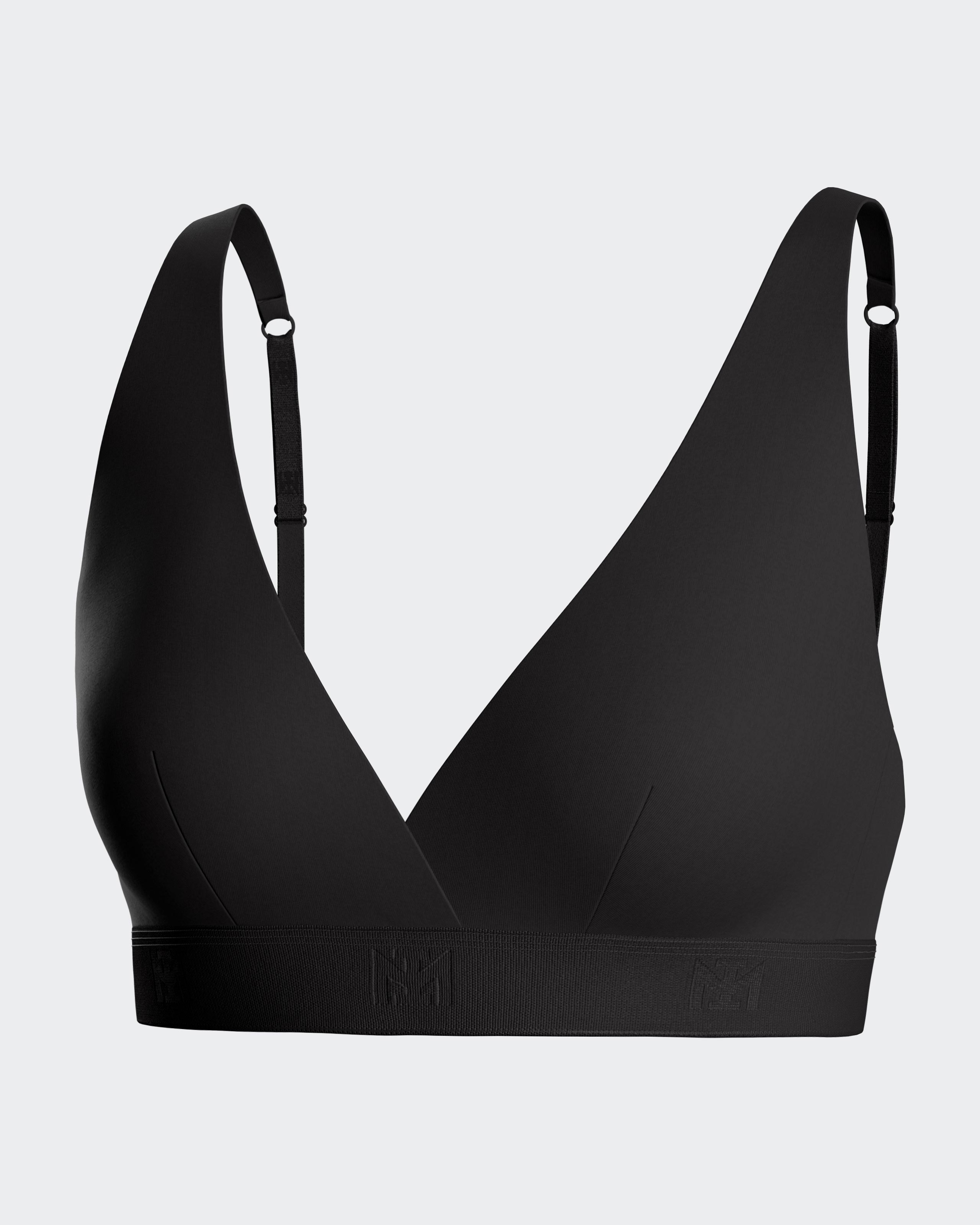 Sujetador sin aros triangular en suave lyocell - Impetus - Negro Negro-3