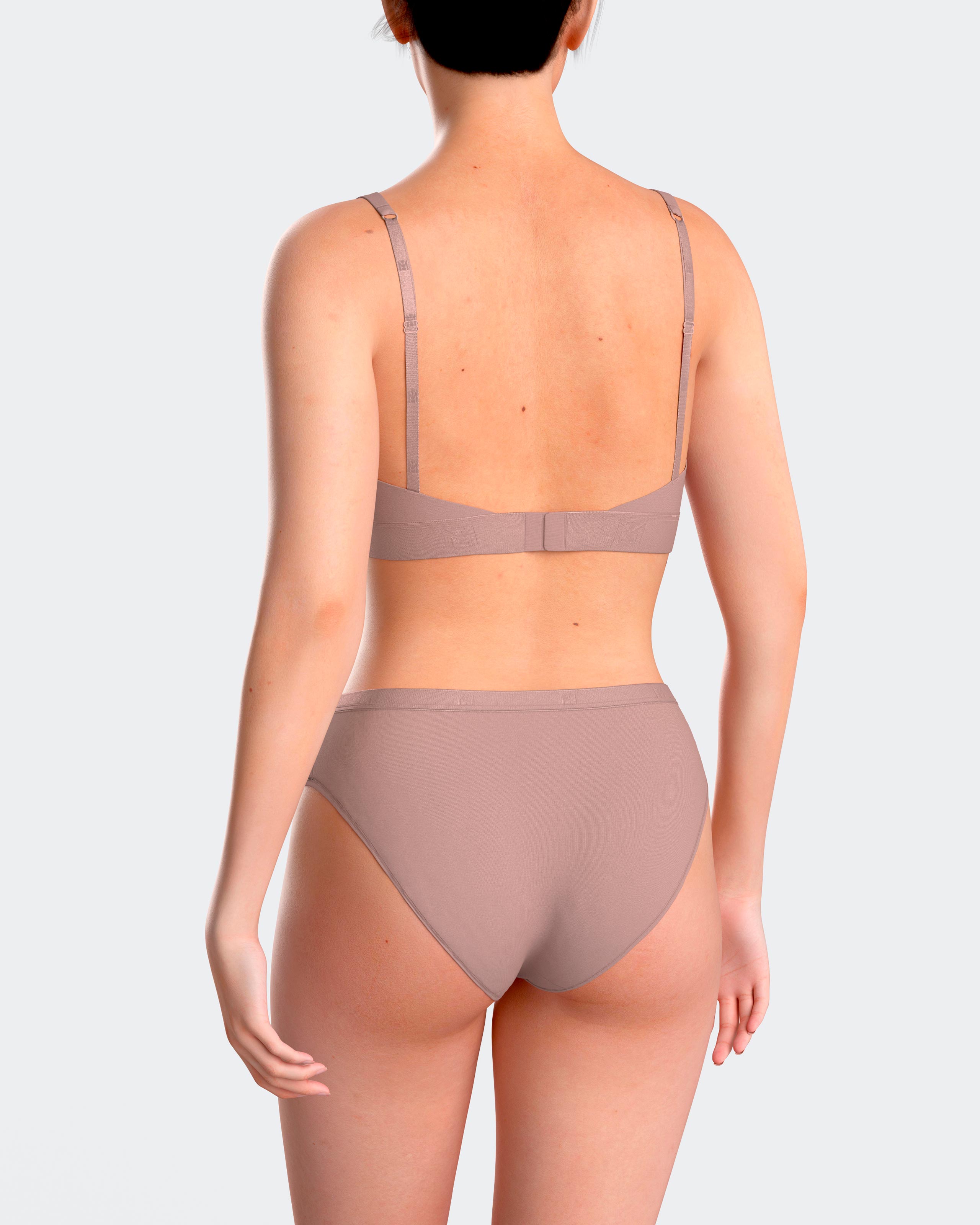 Sujetador sin aros triangular en suave lyocell - Impetus - Rosa Rosa-2