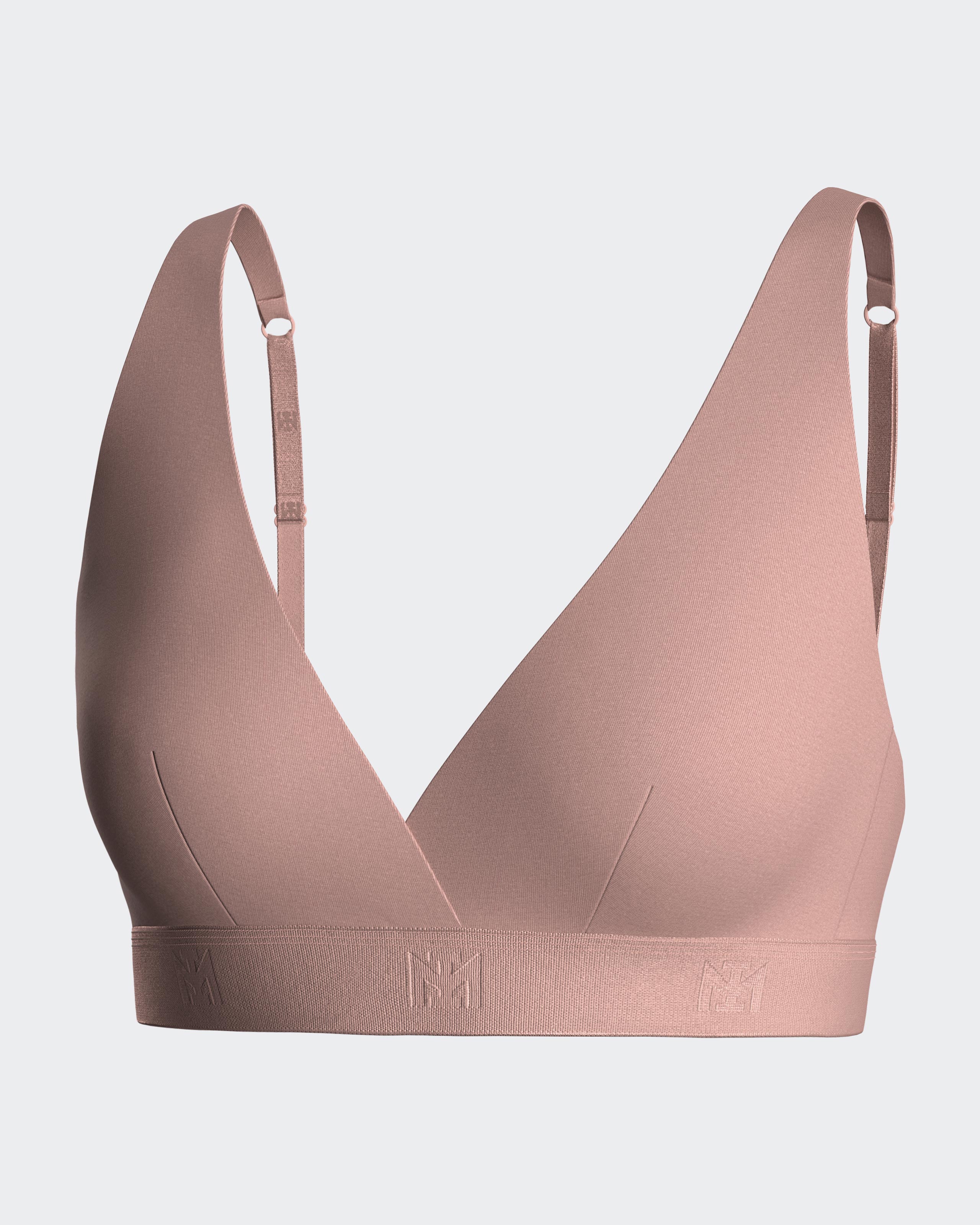 Sujetador sin aros triangular en suave lyocell - Impetus - Rosa Rosa-3