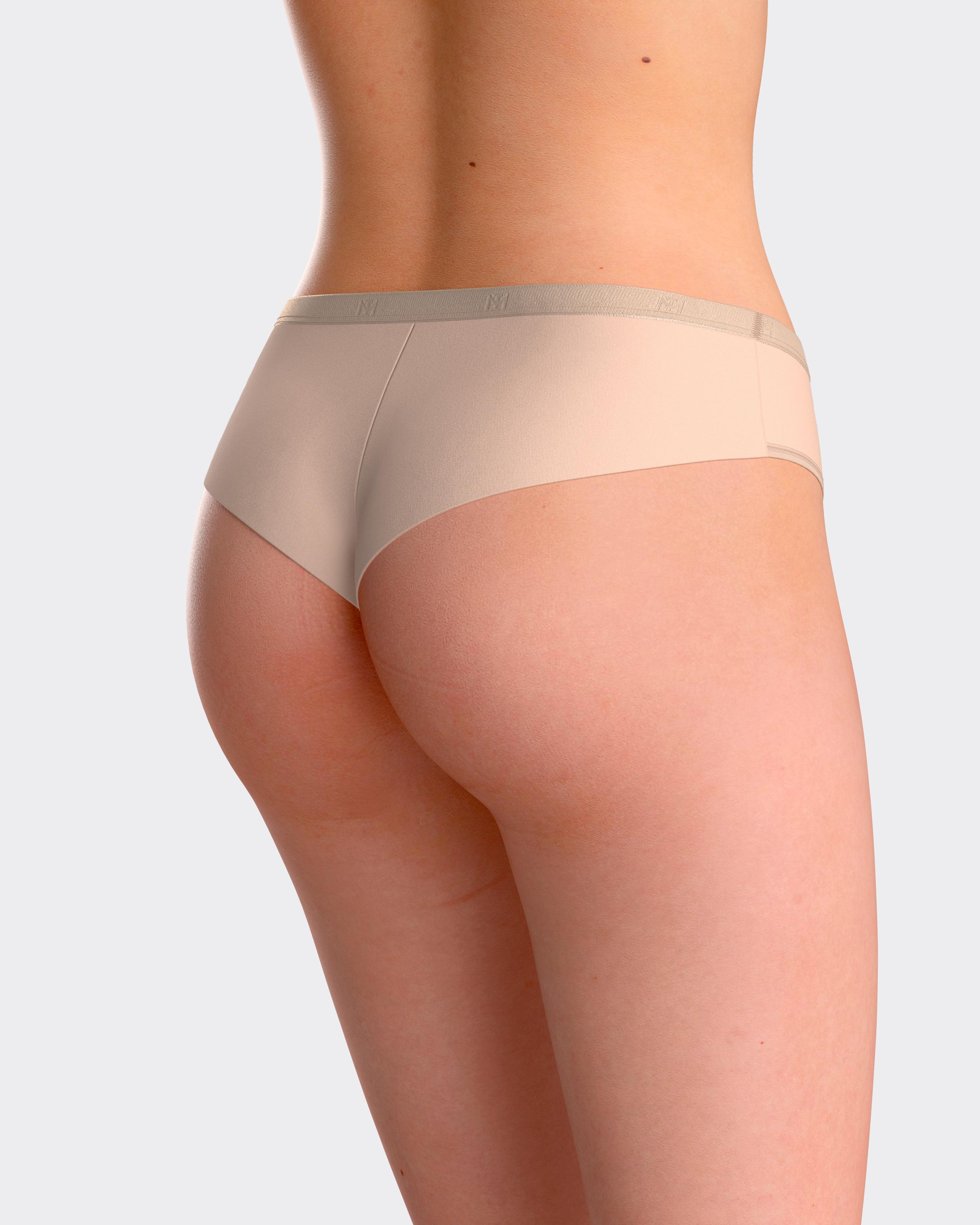 Tanga lisa con cinturilla elástica - Impetus - Beige Beige-2