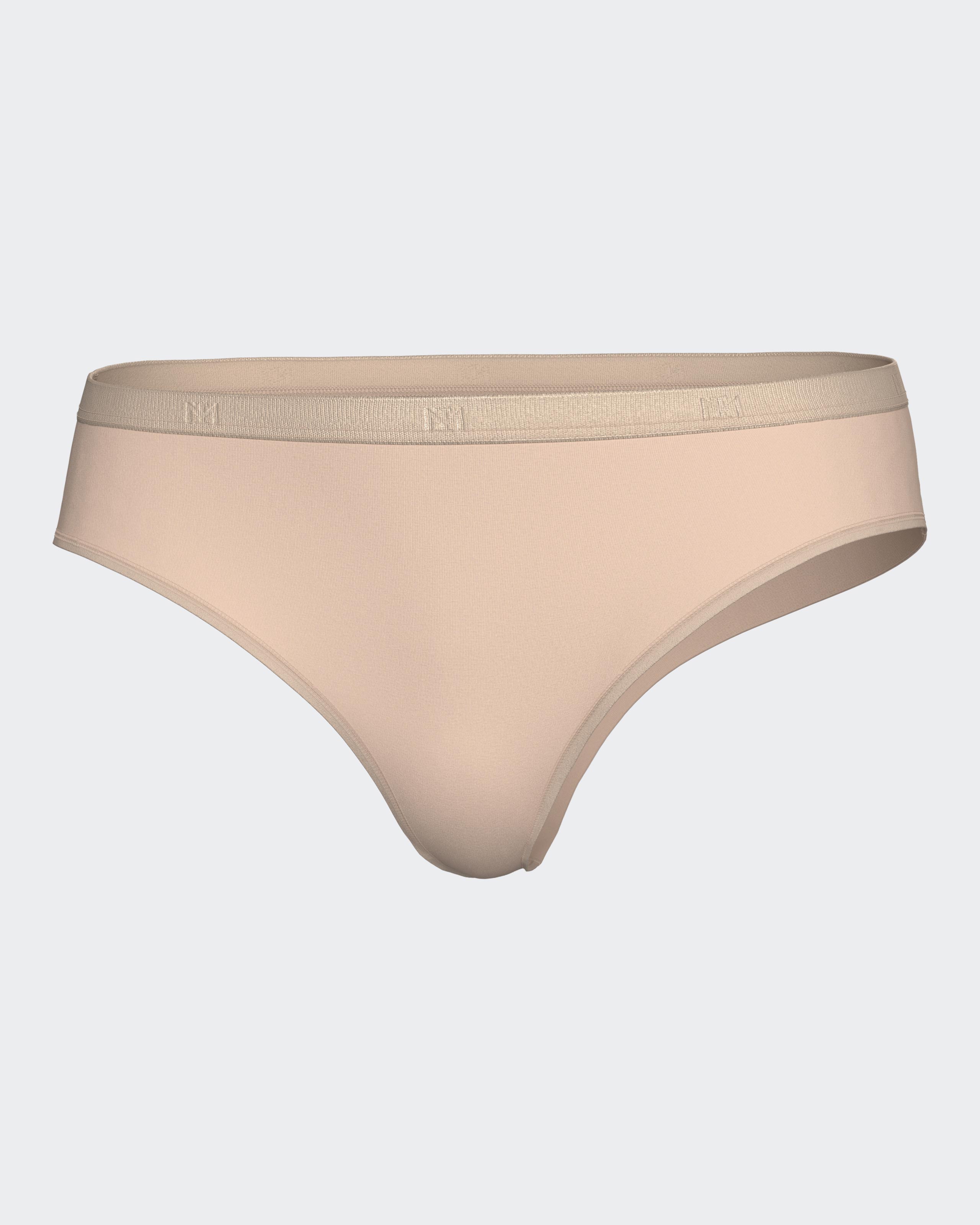 Tanga lisa con cinturilla elástica - Impetus - Beige Beige-3