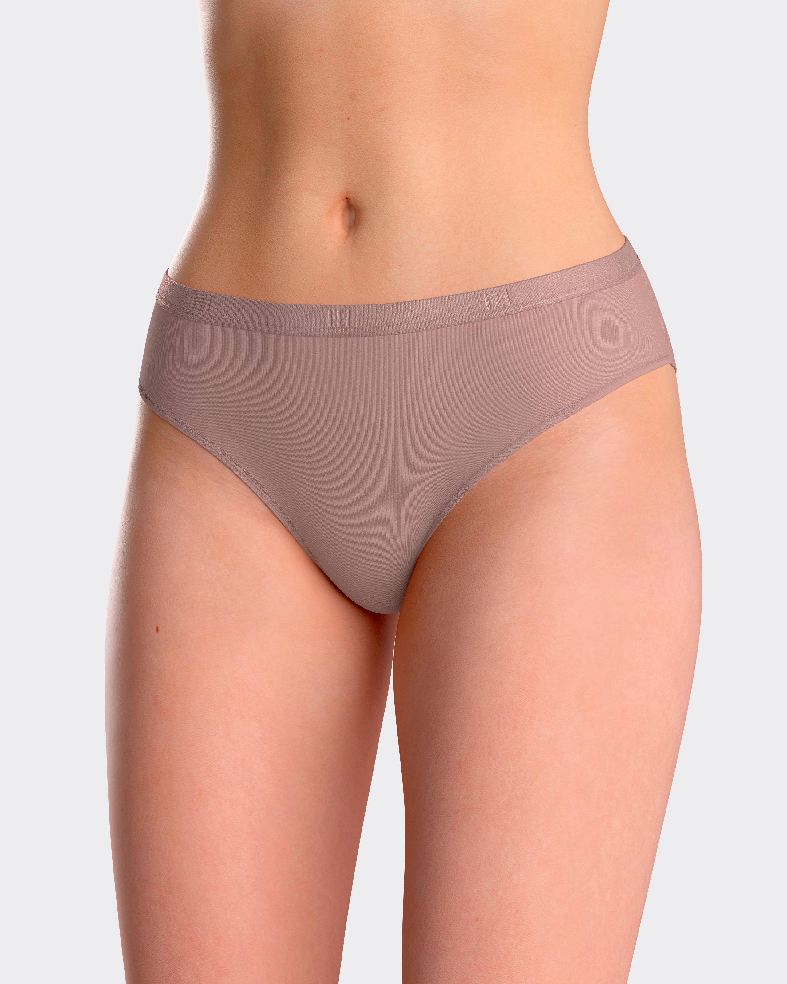 Tanga lisa con cinturilla elástica - Impetus - Rosa Rosa-1