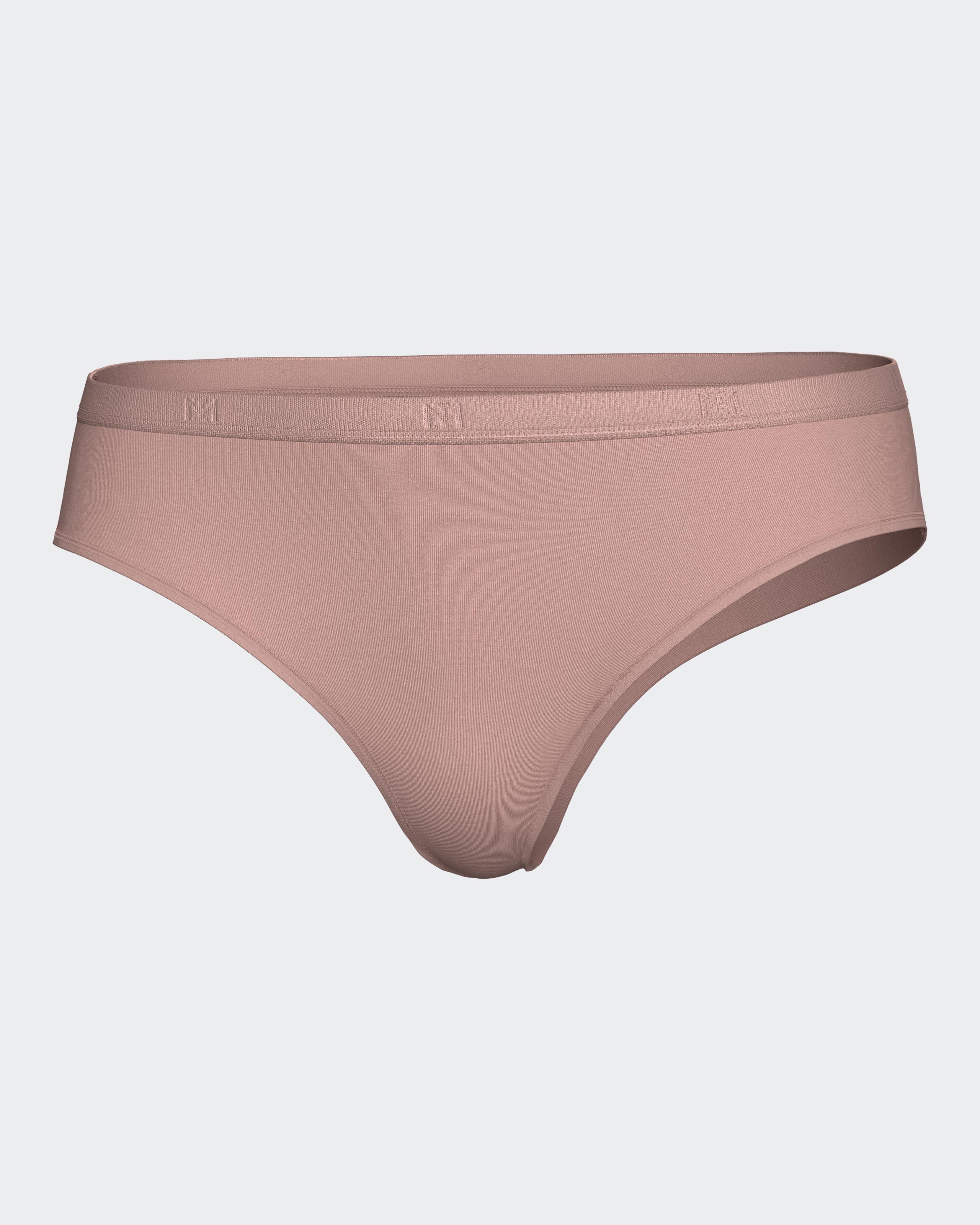 Tanga lisa con cinturilla elástica - Impetus - Rosa Rosa-3