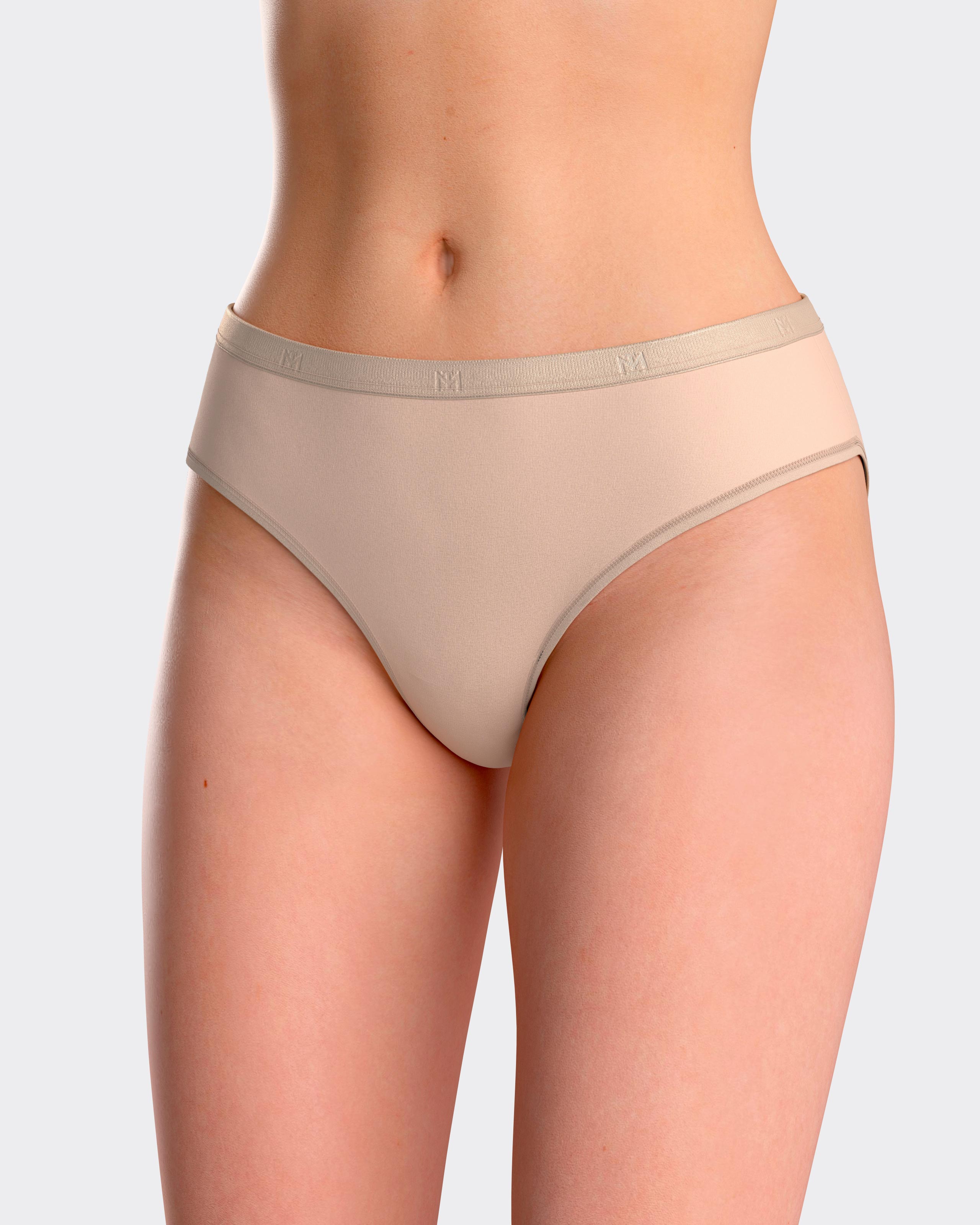 Braga clásica lisa con cinturilla elástica - Impetus - Beige Beige-1