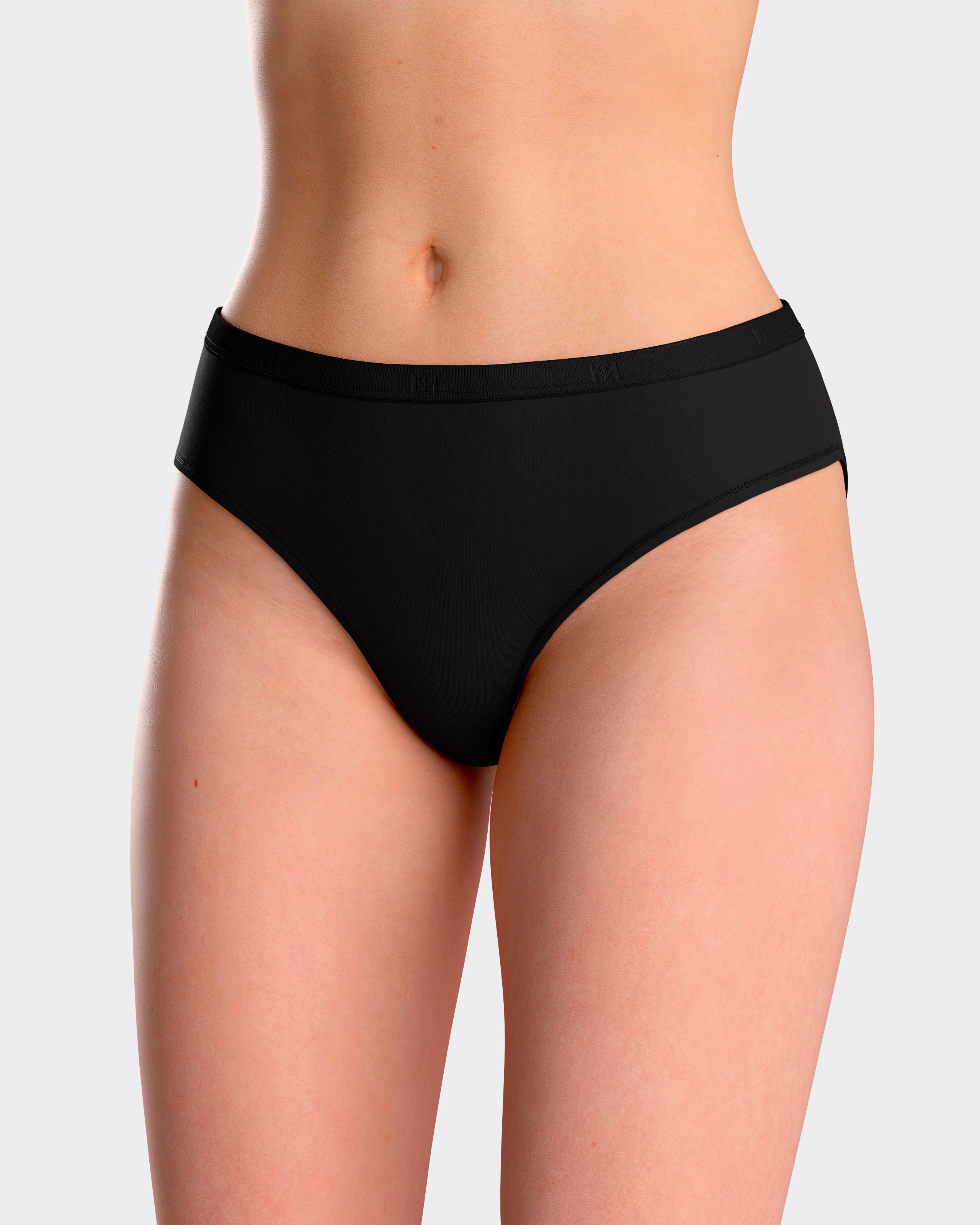 Braga clásica lisa con cinturilla elástica - Impetus - Negro Negro-1
