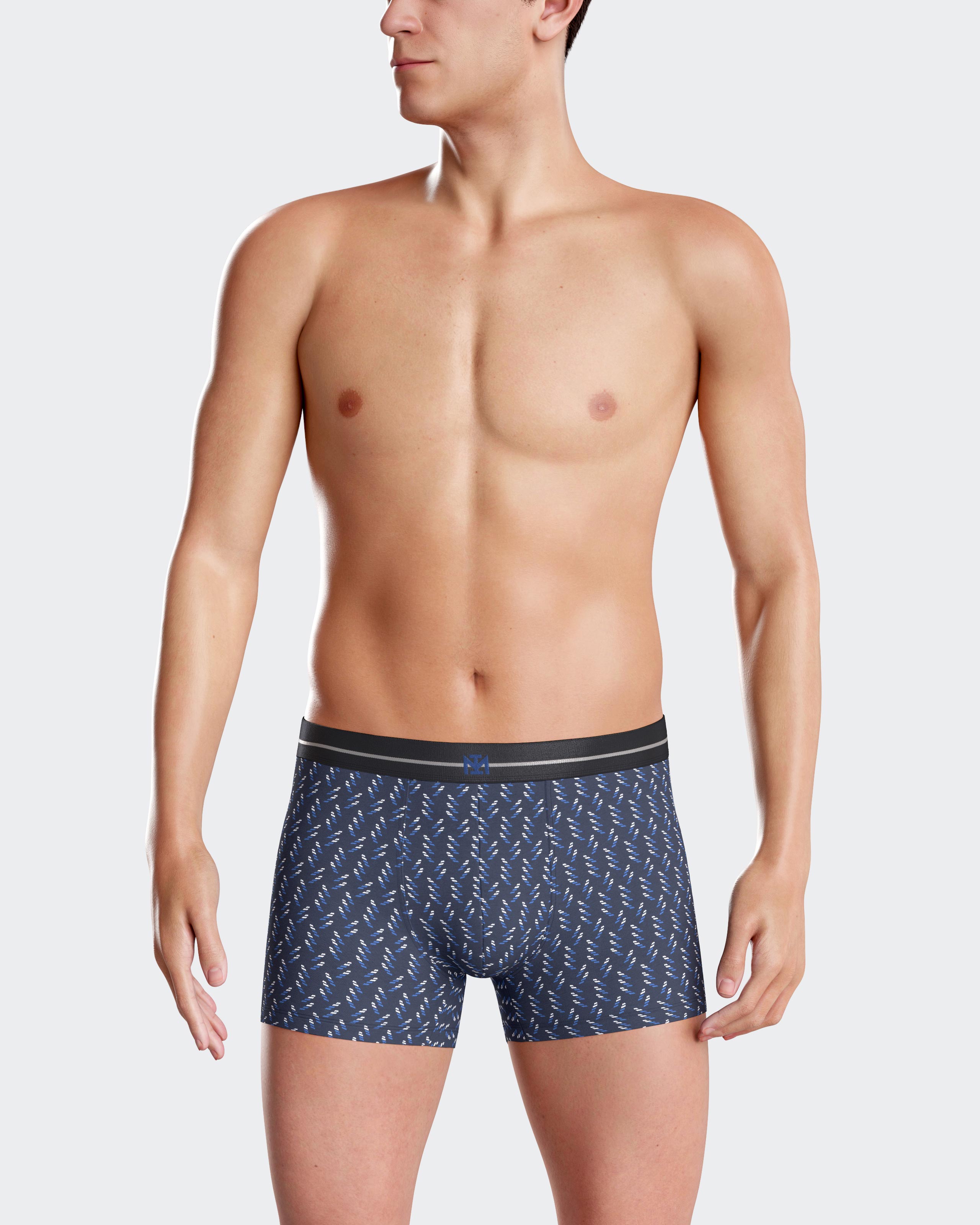 Pack de dos boxers de punto de hombre en vários colores - Impetus - Azul Azul-2