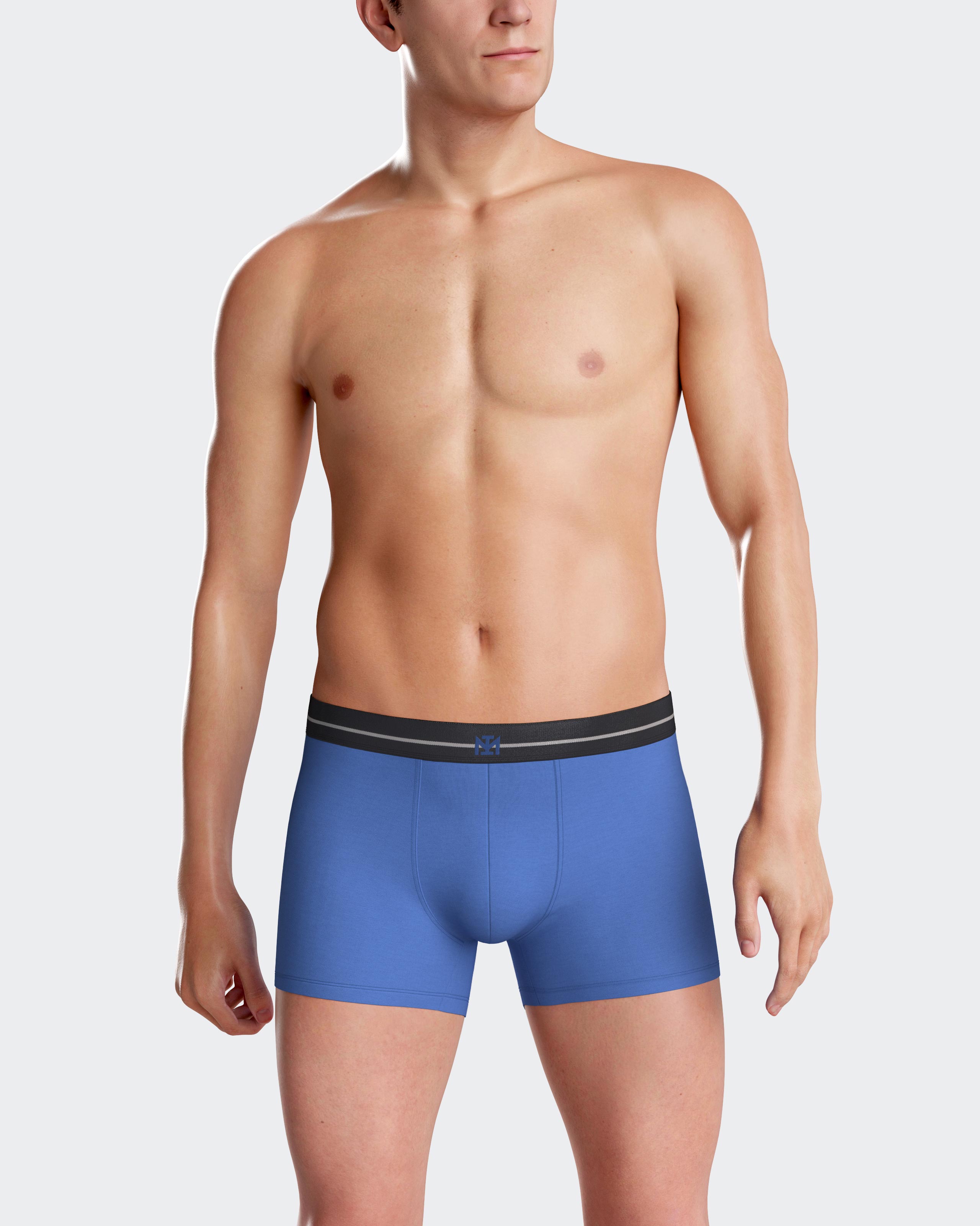 Pack de dos boxers de punto de hombre en vários colores - Impetus - Azul Azul-4