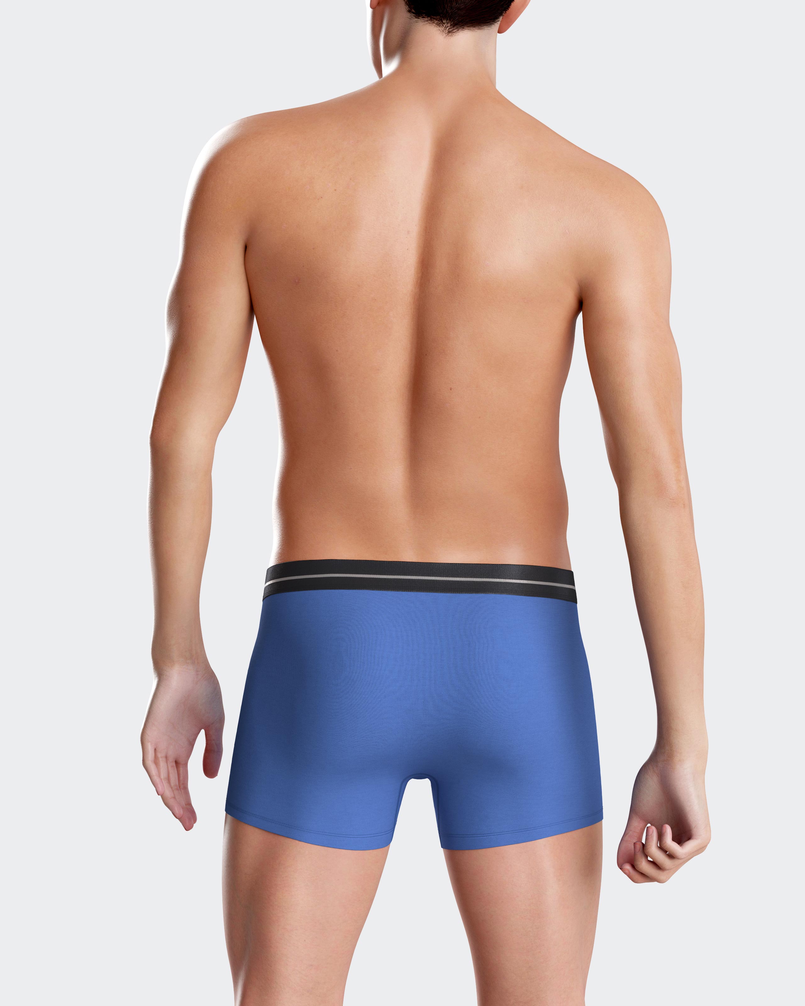 Pack de dos boxers de punto de hombre en vários colores - Impetus - Azul Azul-5