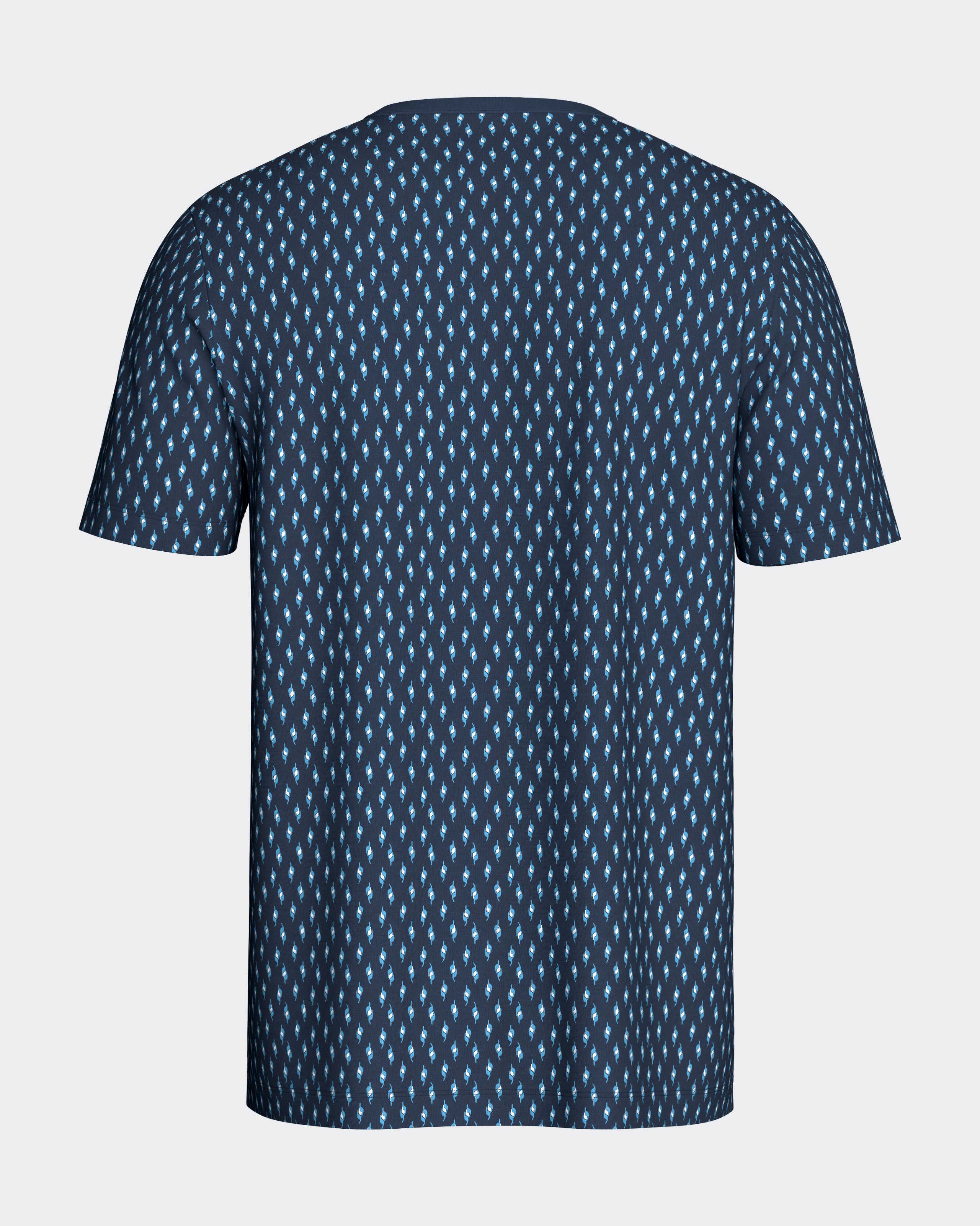 Pijama corto de hombre en algodón - Impetus - Azul Azul-2