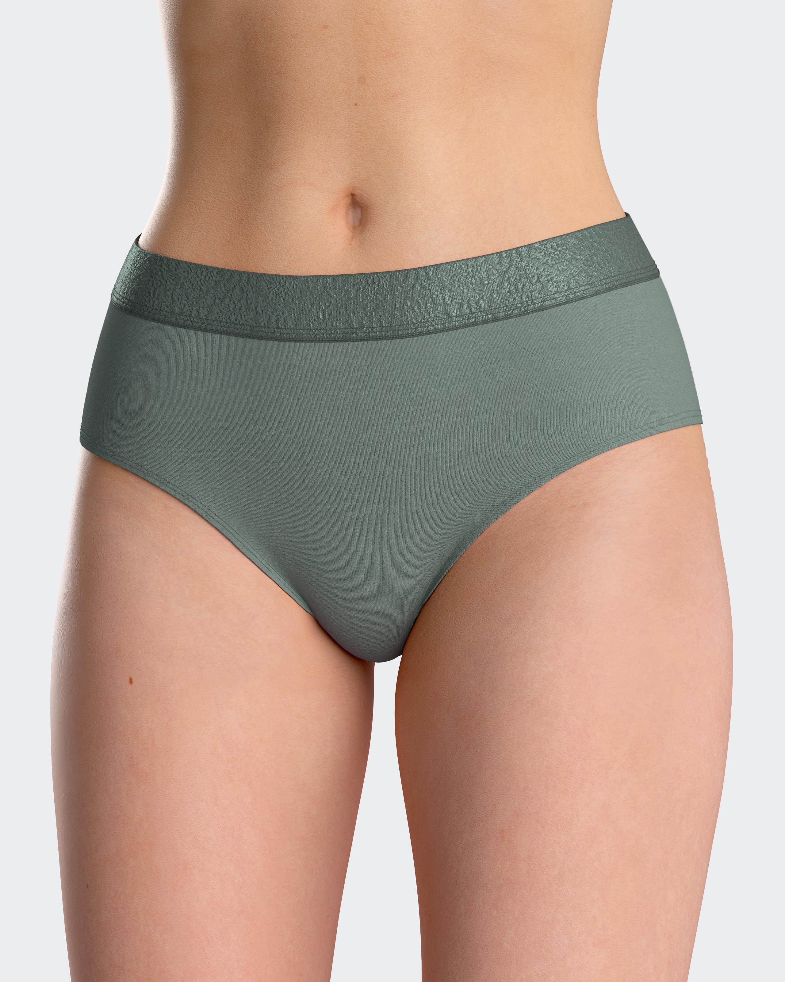 Braga clásica lisa con cintura elástica - Impetus - Verde Verde-1