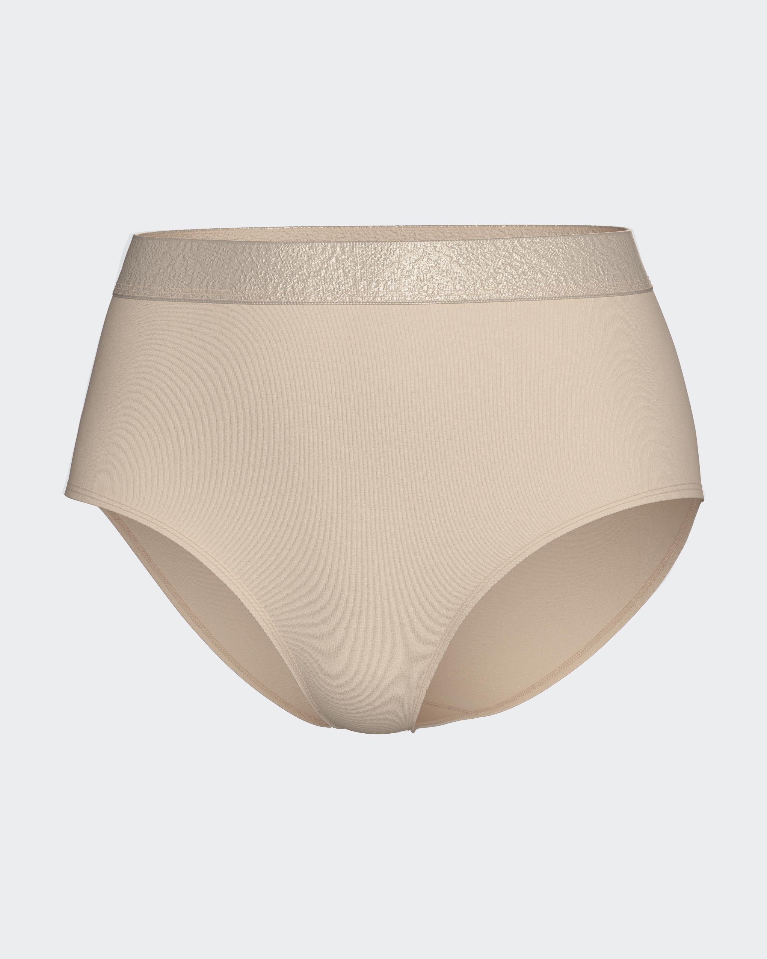 Braga alta lisa con cintura elástica - Impetus - Blanco Blanco-3
