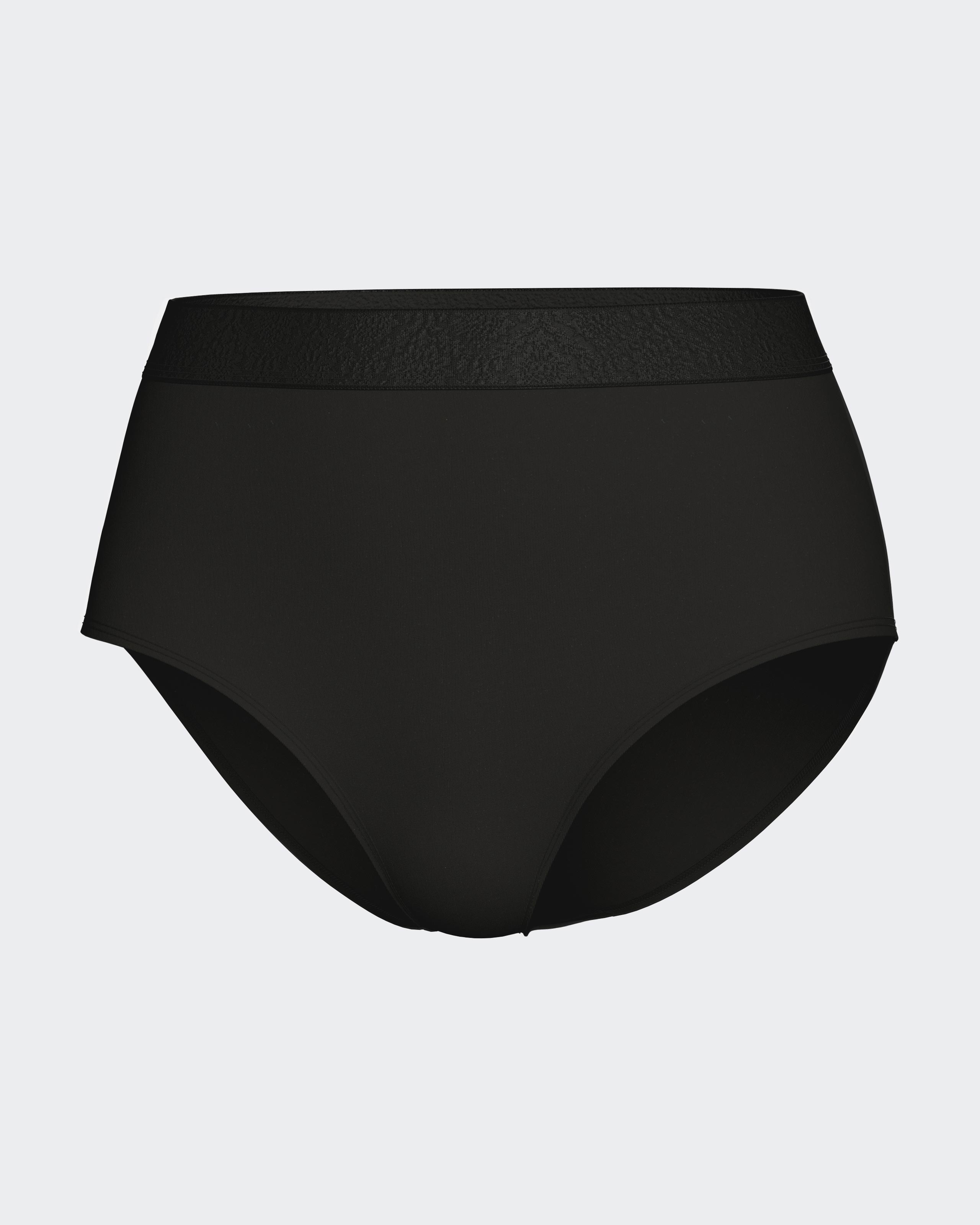 Braga alta lisa con cintura elástica - Impetus - Negro Negro-3