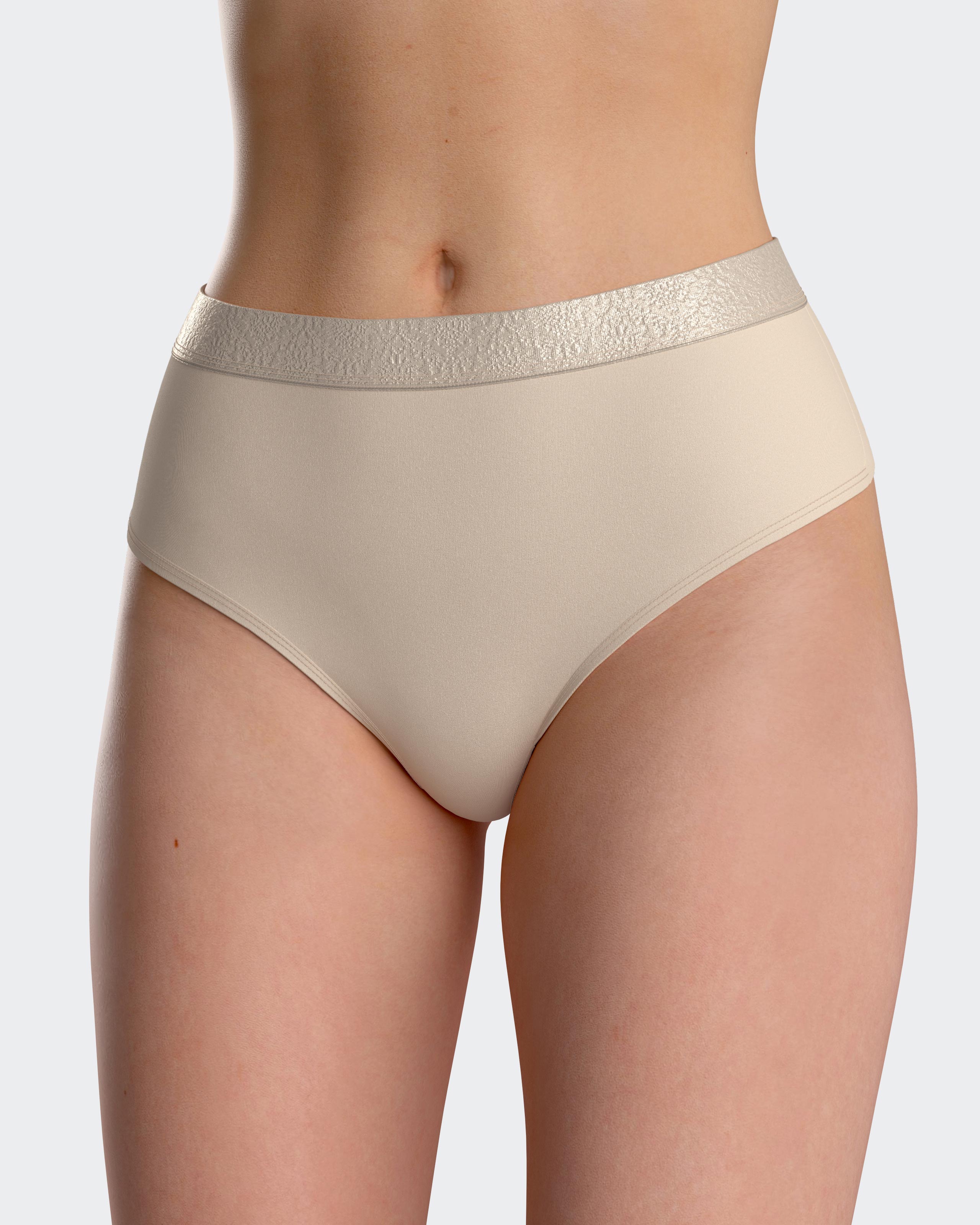 Tanga lisa con cintura elástica - Impetus - Blanco Blanco-1