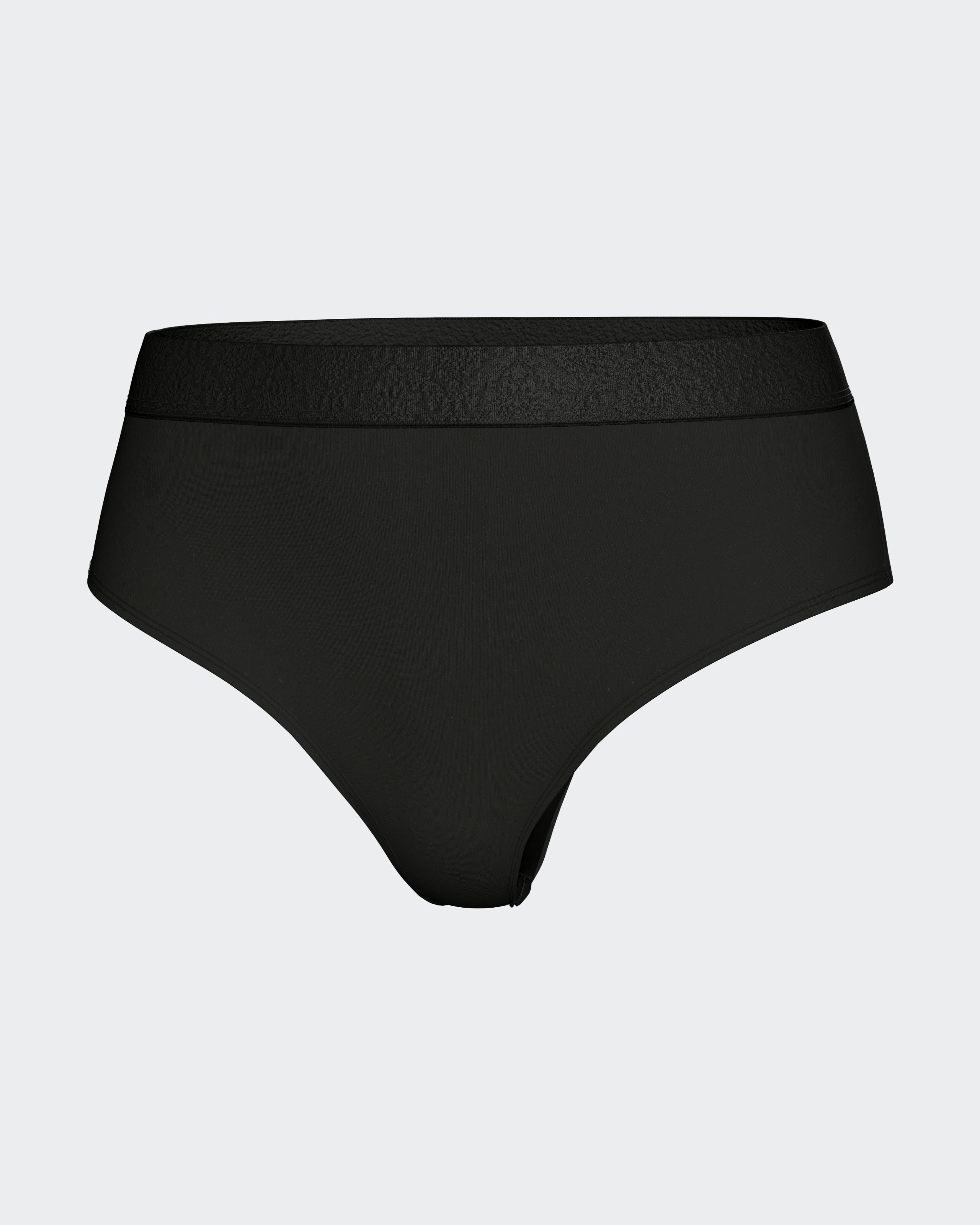 Tanga lisa con cintura elástica - Impetus - Negro Negro-3