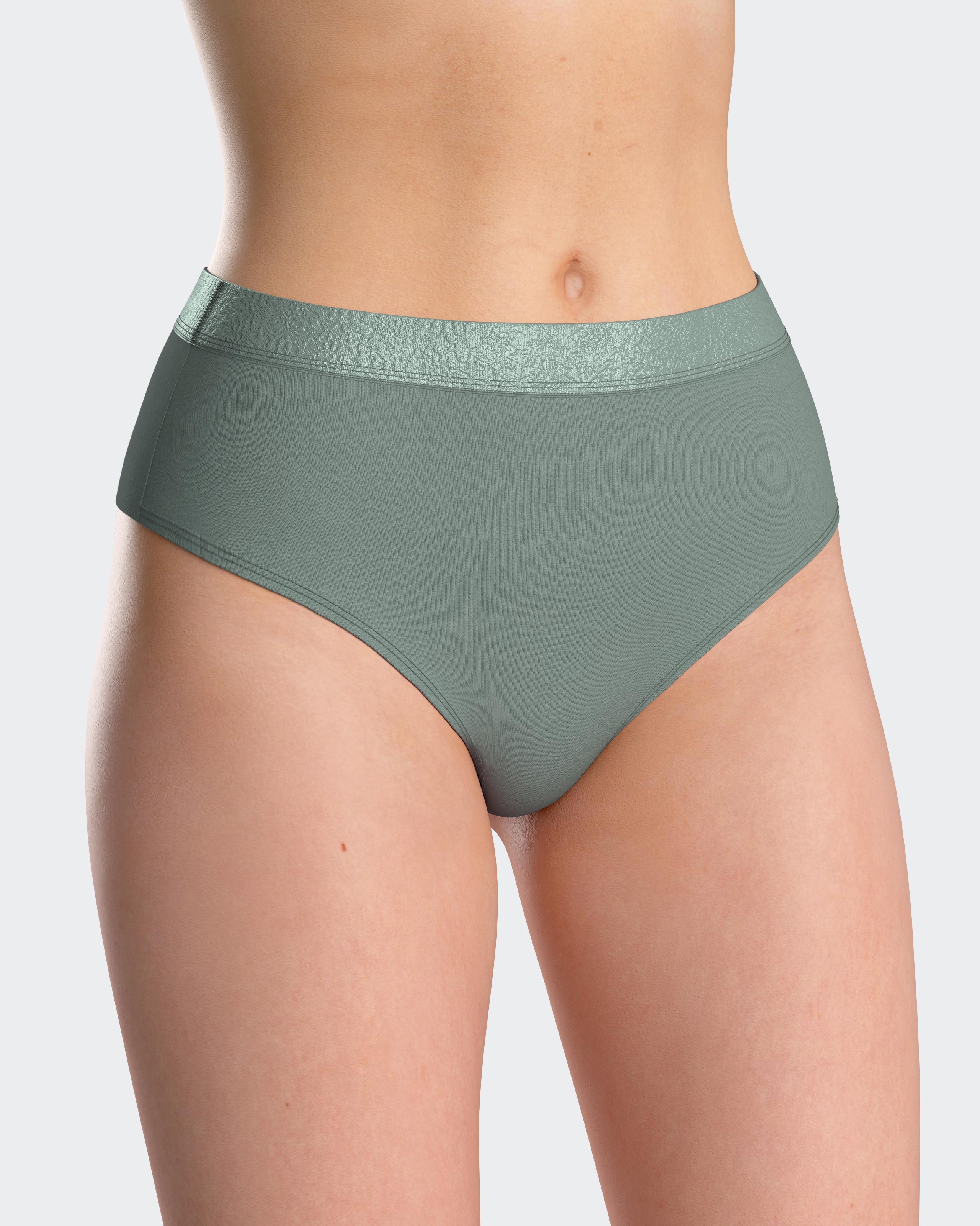 Tanga lisa con cintura elástica - Impetus - Verde Verde-1