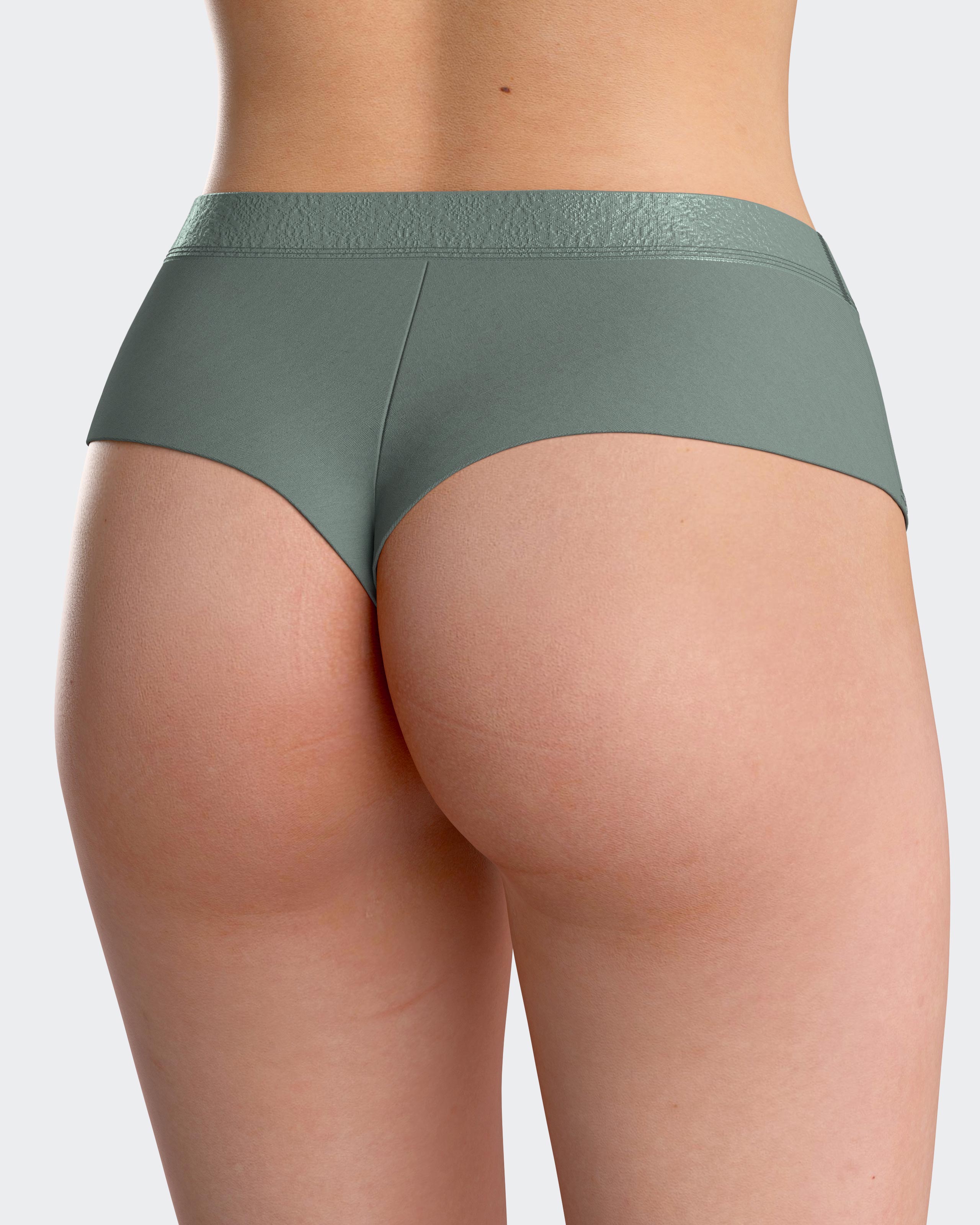 Tanga lisa con cintura elástica - Impetus - Verde Verde-2