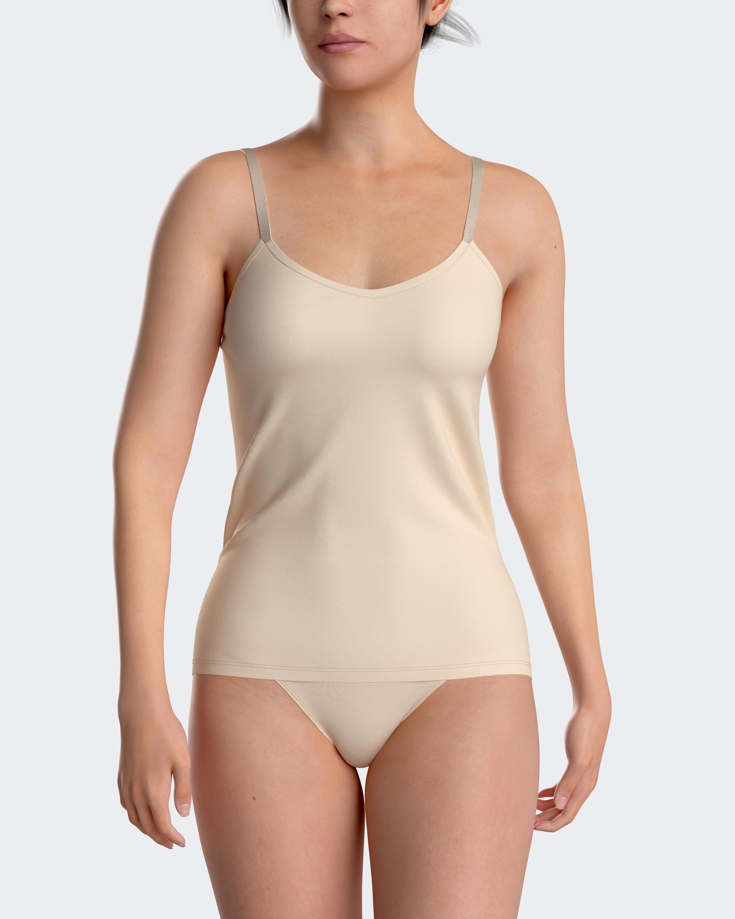 Camiseta interior de mujer de tirantes en modal - Impetus - Blanco Blanco-1