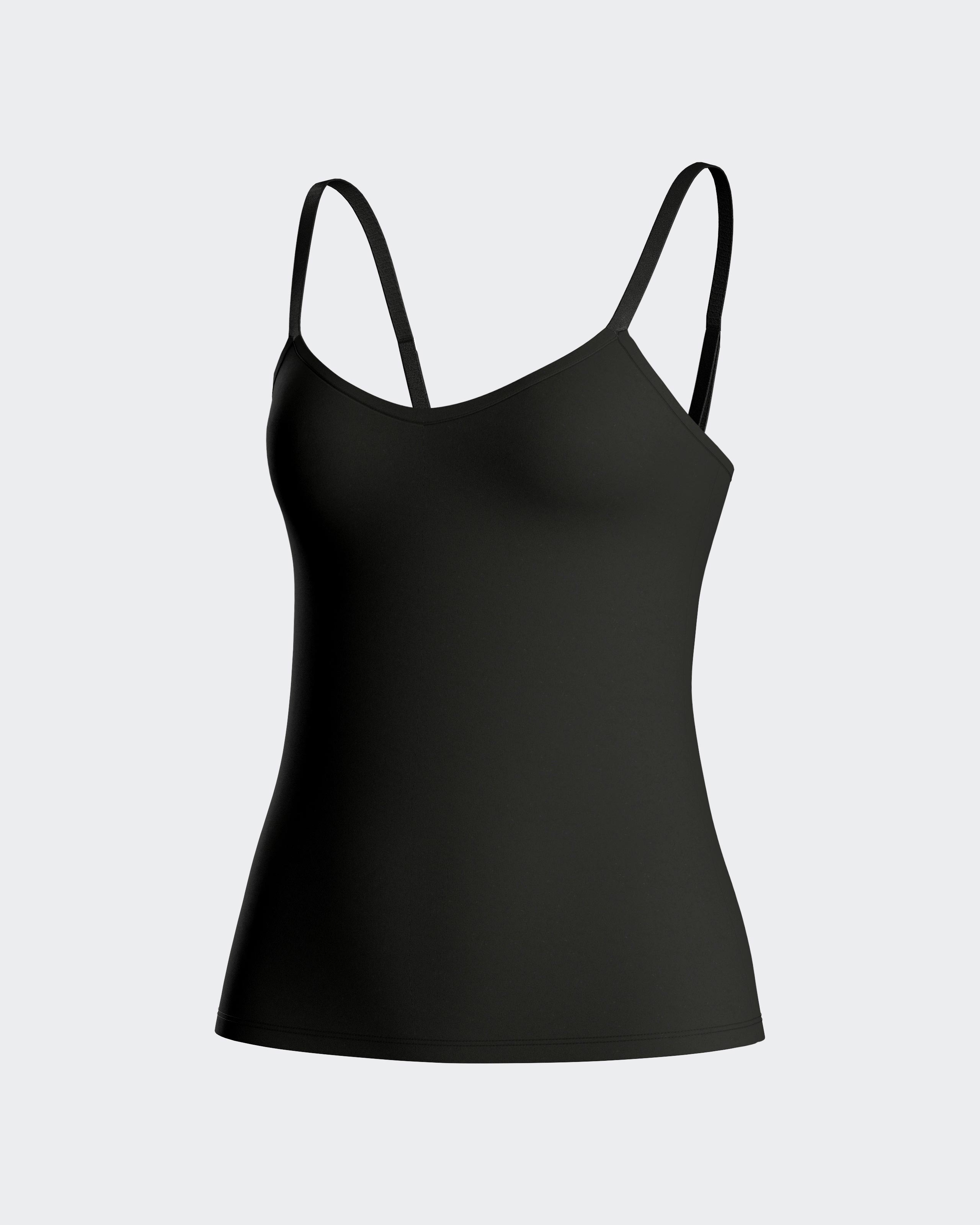 Camiseta interior de mujer de tirantes en modal - Impetus - Negro Negro-3