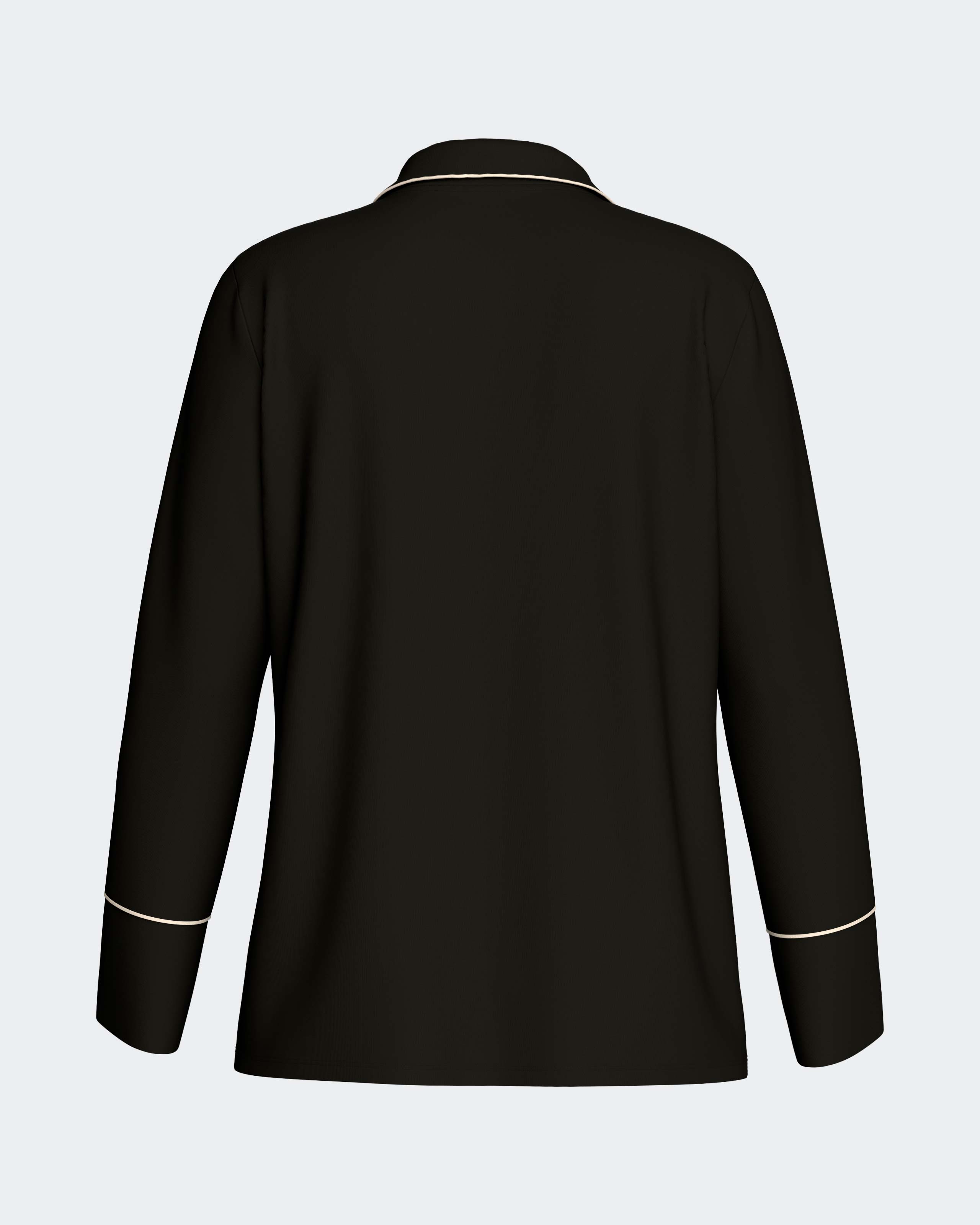 Pijama comprido de mujer en modal - Impetus - Negro Negro-5