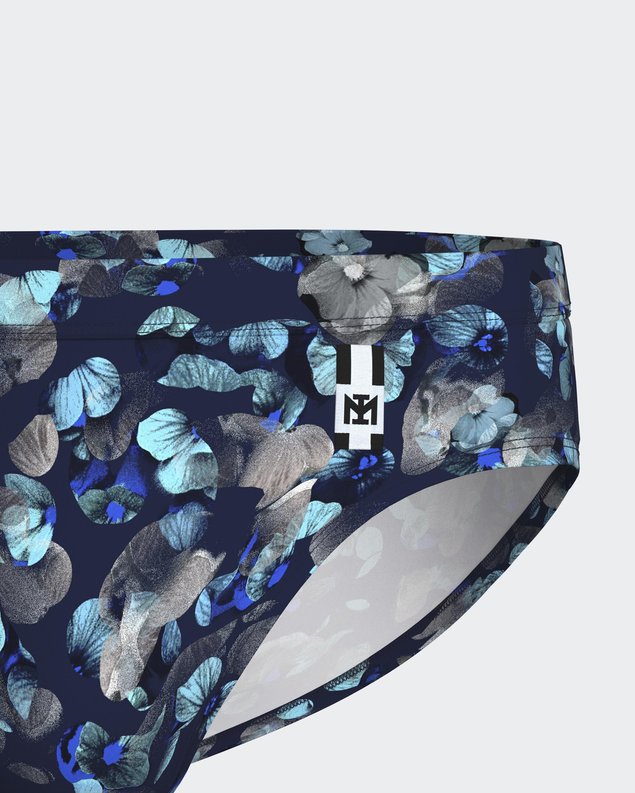 Imagen 2 de Slip de baño estampado con flores - Impetus - Azul Azul